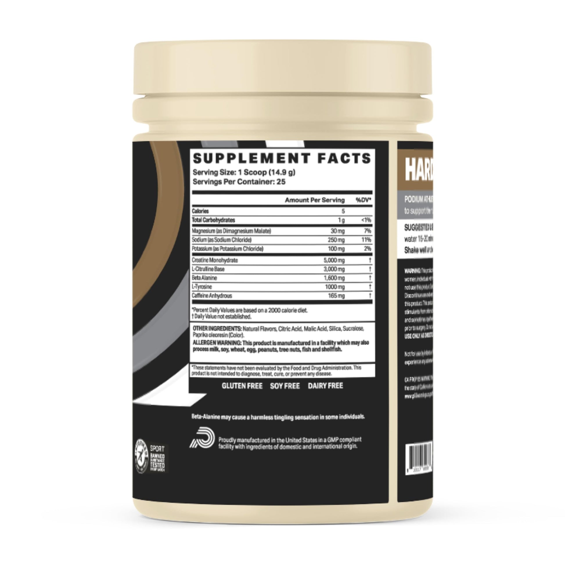 Podium Nutrition, Athlete Pre Workout Powder, Orange Dream Pop, 25 Servings, Beta Alanine Podium NutritionUS supplements