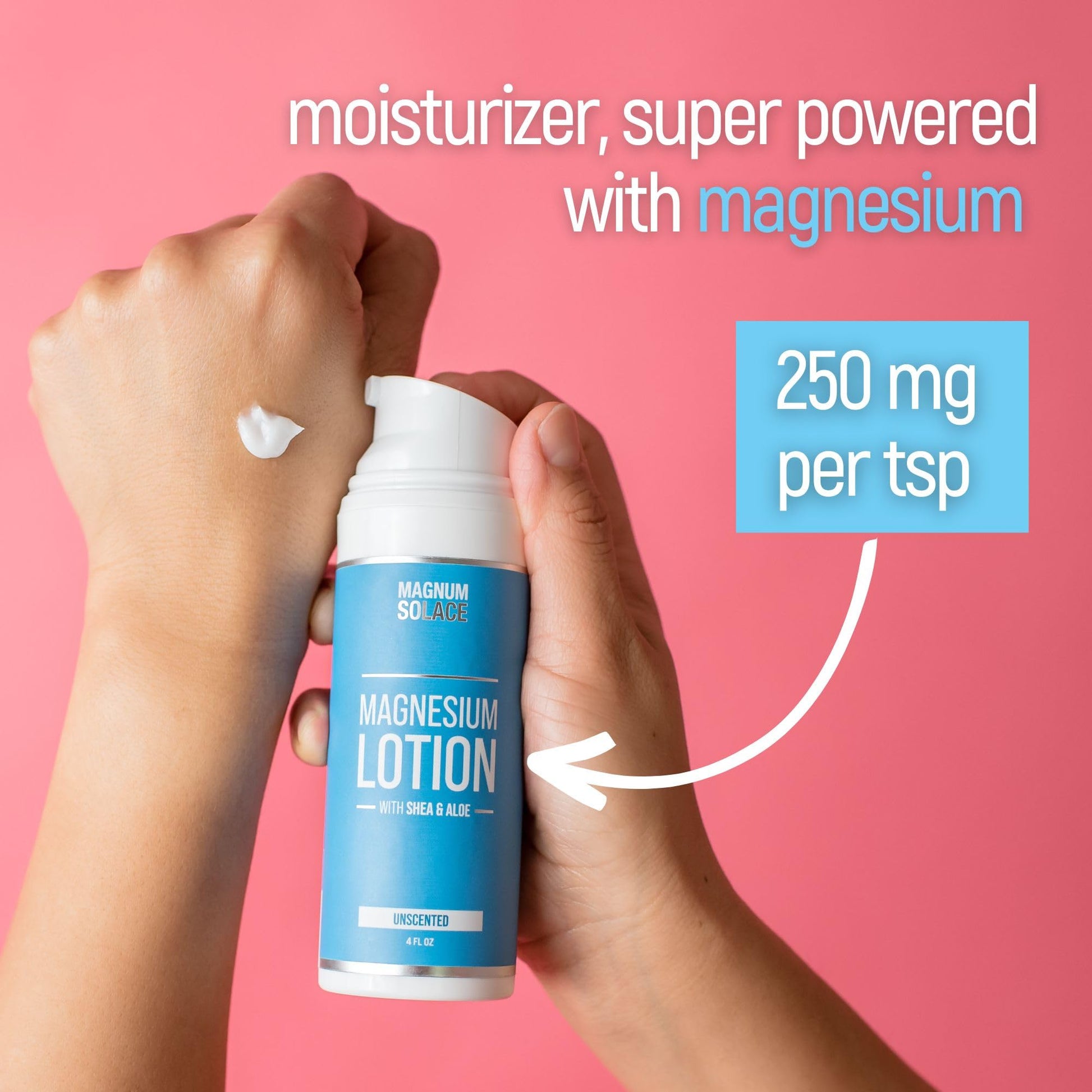 Magnum Solace Magnesium Lotion with Aloe & Shea – Apply to Legs – Alternative to Topical Magnesium Cream Magnum SolaceAu supplements