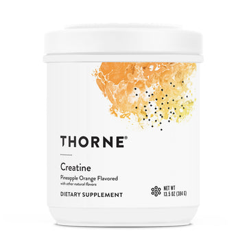 THORNE Creatine - Micronized Creatine Monohydrate Powder - Support for Muscles & Cognitive Function* - for Women & Men - Pineapple Orange - NSF Certified for Sport - 5 g per Serving - 60 Servings THORNEAu supplements