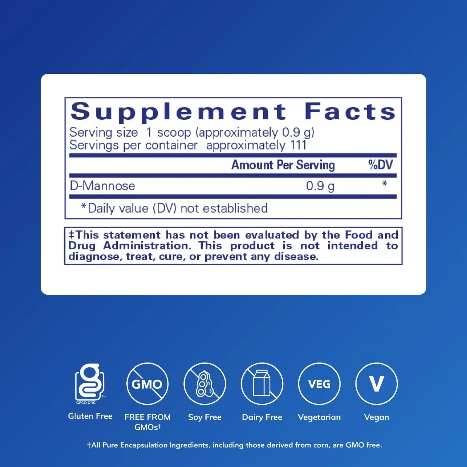 Pure Encapsulations D-Mannose Powder - for Urinary Tract Support - Urinary Tract Support & Bladder Health* - Easy Dissolve Powder - Non-GMO & Vegan - 3.5 oz Pure EncapsulationsAu supplements