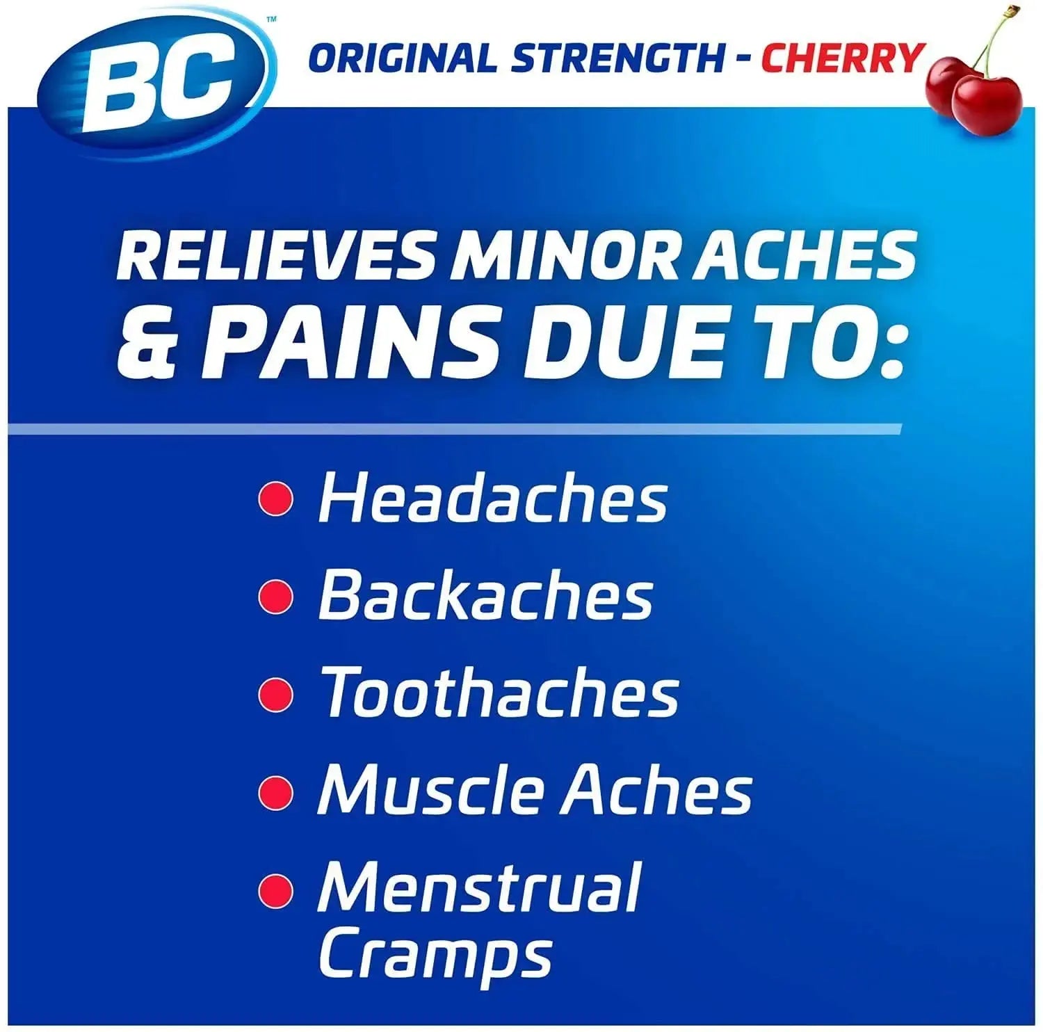 BC Powder Pain Reliever, Cherry Flavor Aspirin Dissolve Packs, 24 Count Powder Packets (6 Pack) BCAu supplements