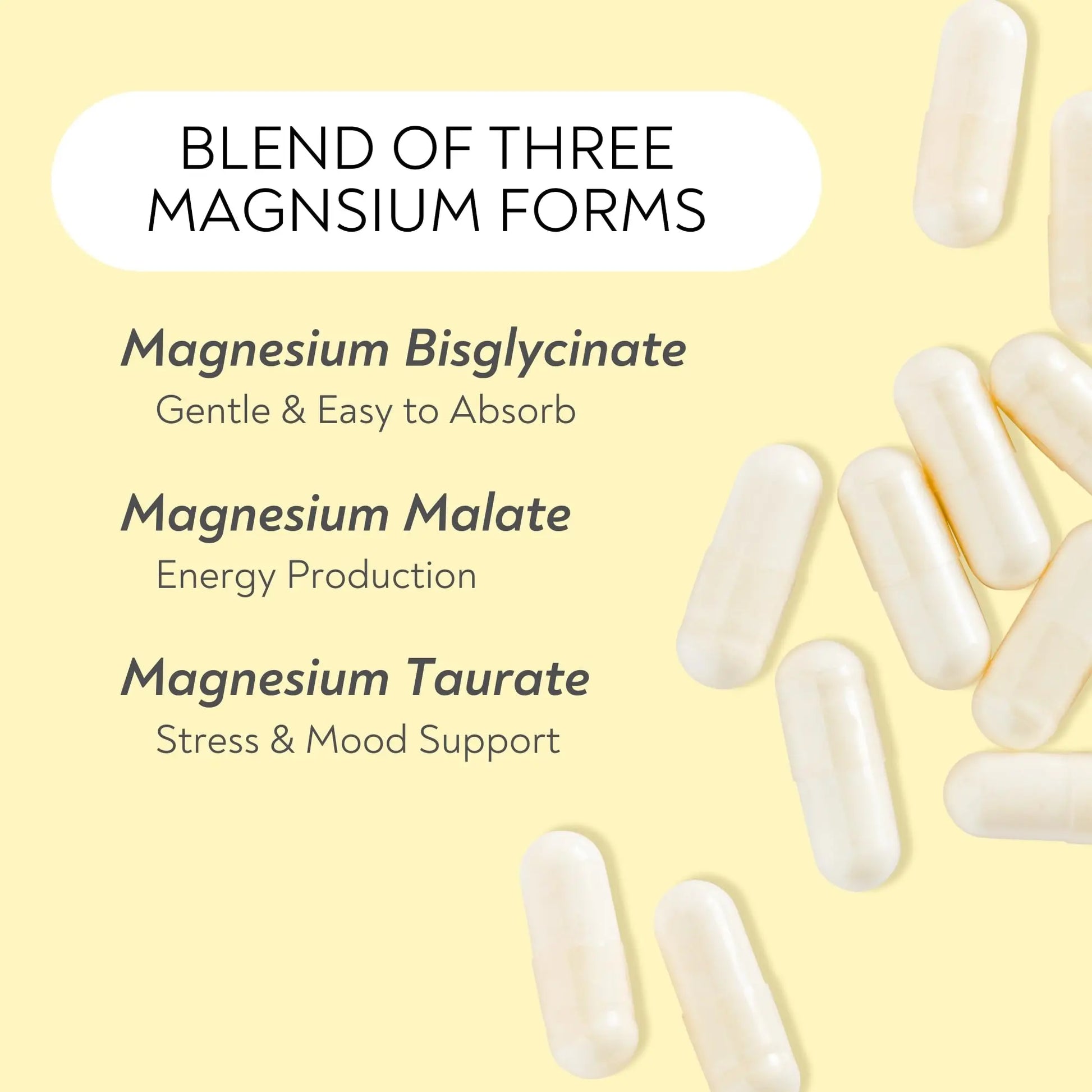 Magnesium Complex - Lifted Naturals Magnesium Supplement w/Bisglycinate, Malate, Taurate - 120 Capsules - Bioavailable Magnesium Formula for Mood, Sleep, Energy Support* Lifted Naturalsnz supplements