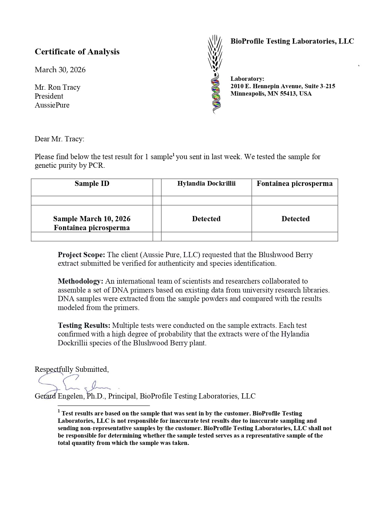 Aussie Pure Blushwood Berry Powder EBC-46 - Maximum Strength Immune and Cell Support - Contains The Fruit and Seed - 180g/6.4oz Per Container Aussie PureAu supplements