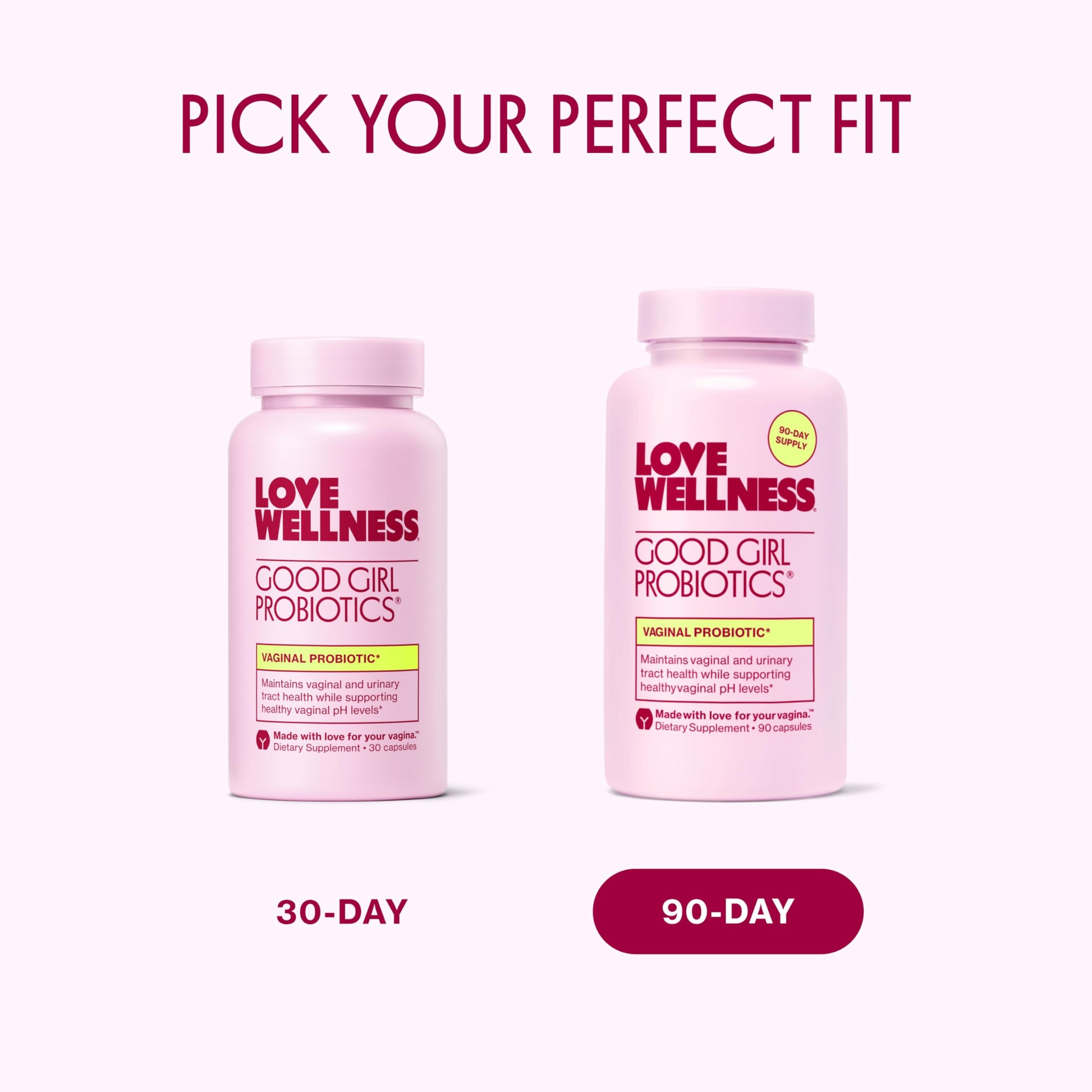 Love Wellness Good Girl Probiotics | Women’s Vaginal Health & pH Balance Supplement | 9-Strain Probiotic for Urinary Tract, Yeast, Odor & Immune Support | Gluten-Free (30-Day Supply) Love WellnessAu supplements