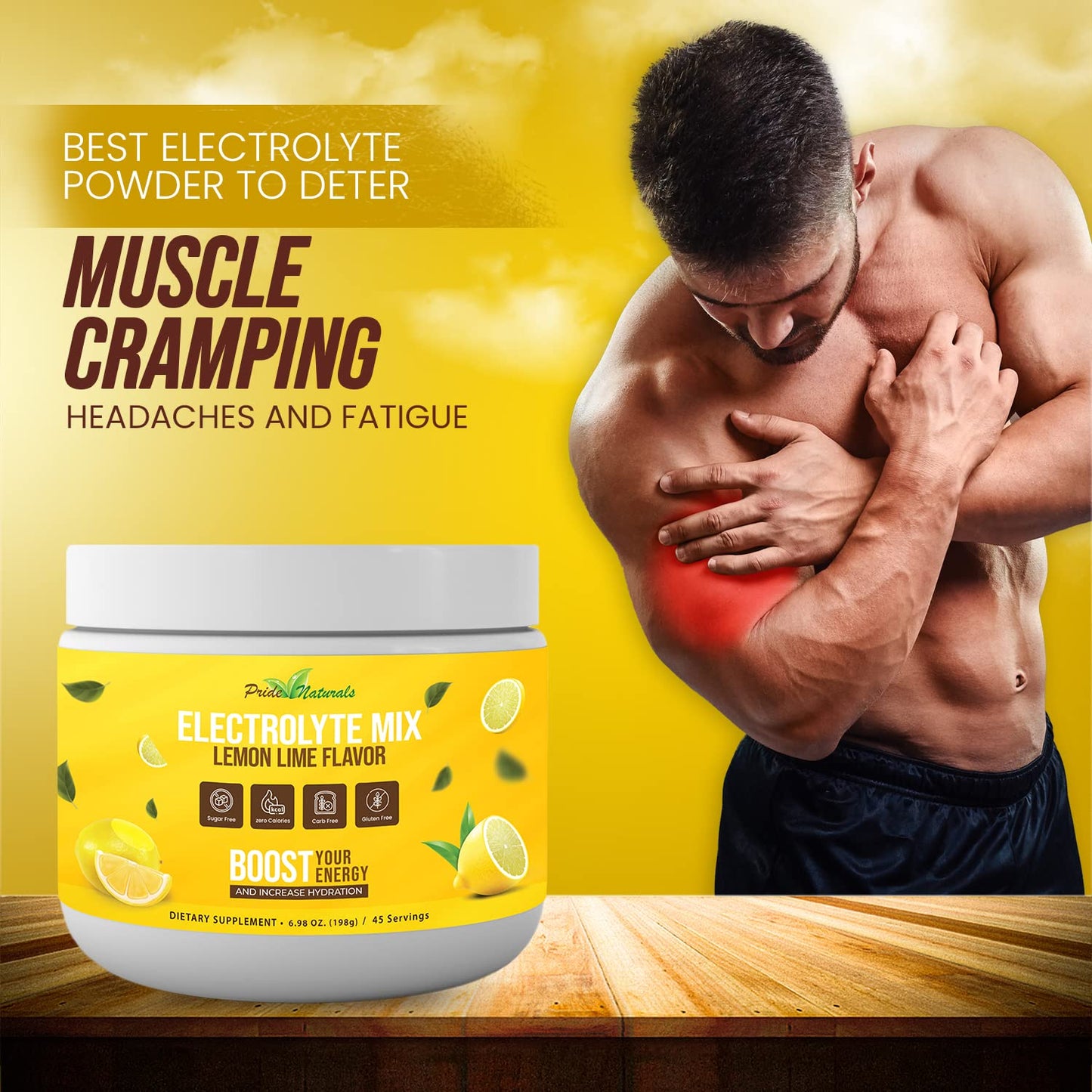 Electrolyte Powder - Refreshing Workout Recovery Electrolytes, Sugar Free, Gluten Free Pride Naturals, IncUS supplements