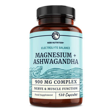 Magnesium Ashwagandha | Calming Magnesium Supplement for Adults | Relax, Rest Nobi NutritionUS supplements