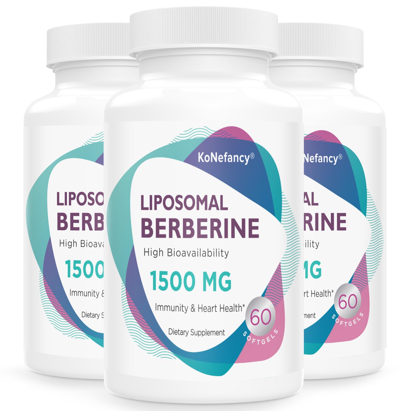 Berberine HCL Supplement 1500mg - High Bioavailability Liposomal Berberine Capsules KoNefancyUS supplements