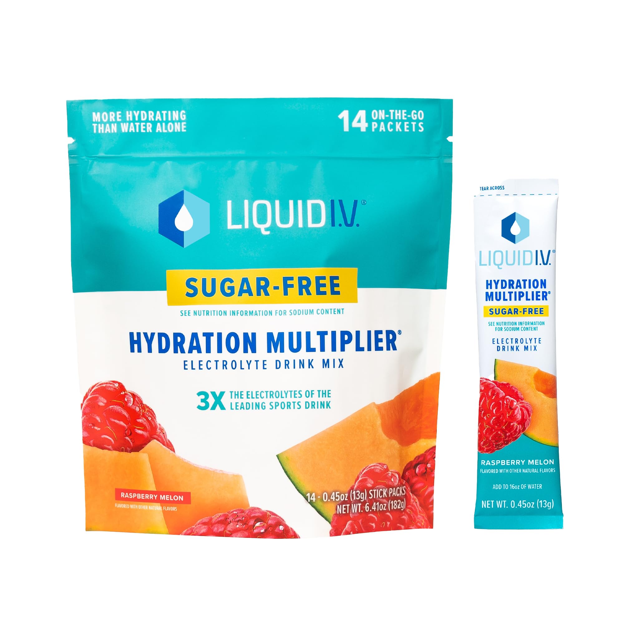 Liquid I.V. Sugar-Free Hydration Multiplier - Raspberry Melon – Hydration Powder Packets Liquid I.V.Au supplements