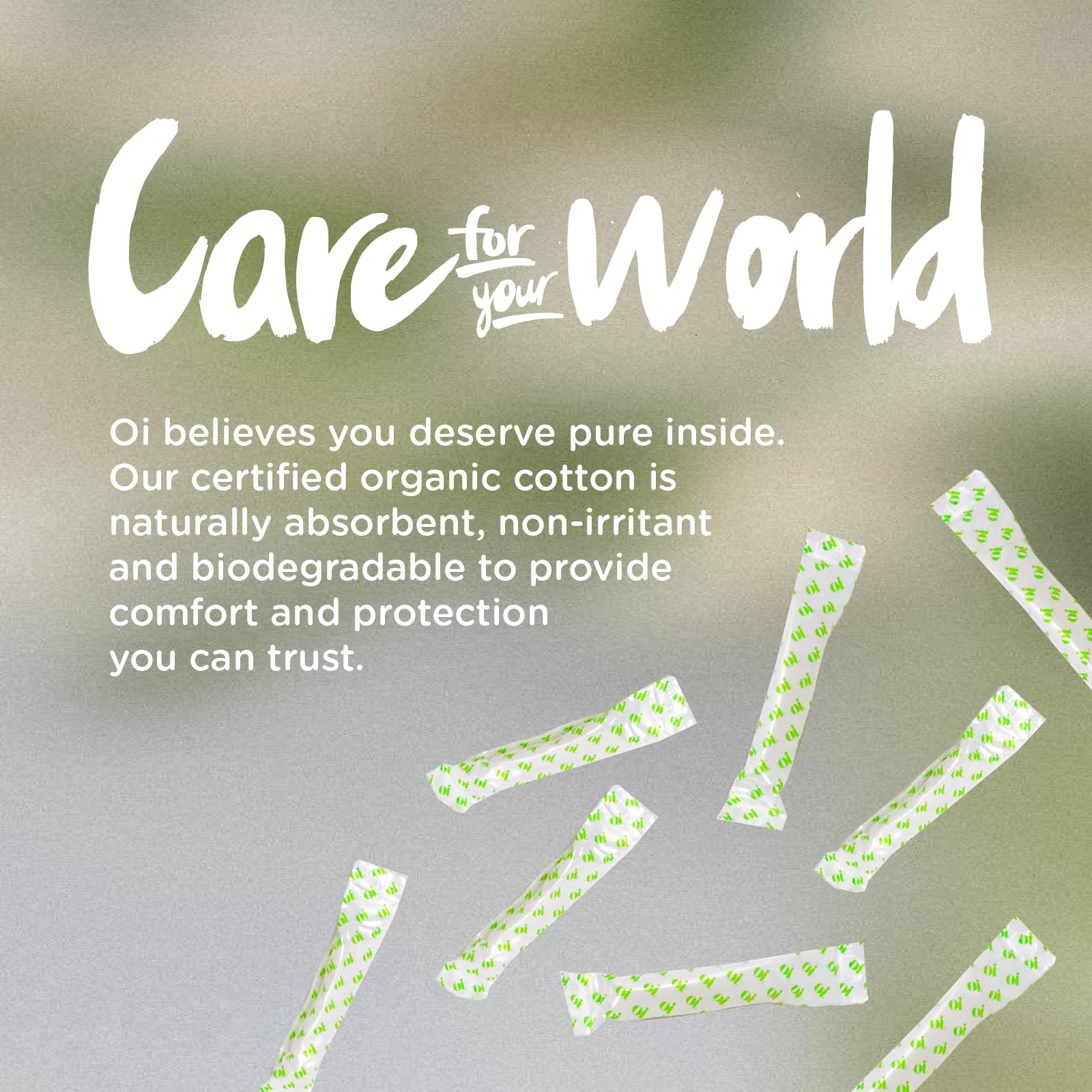 Oi | Organic Initiative - Tampons | Regular/Super Absorbency | Organic Cotton, Unscented oiAu supplements