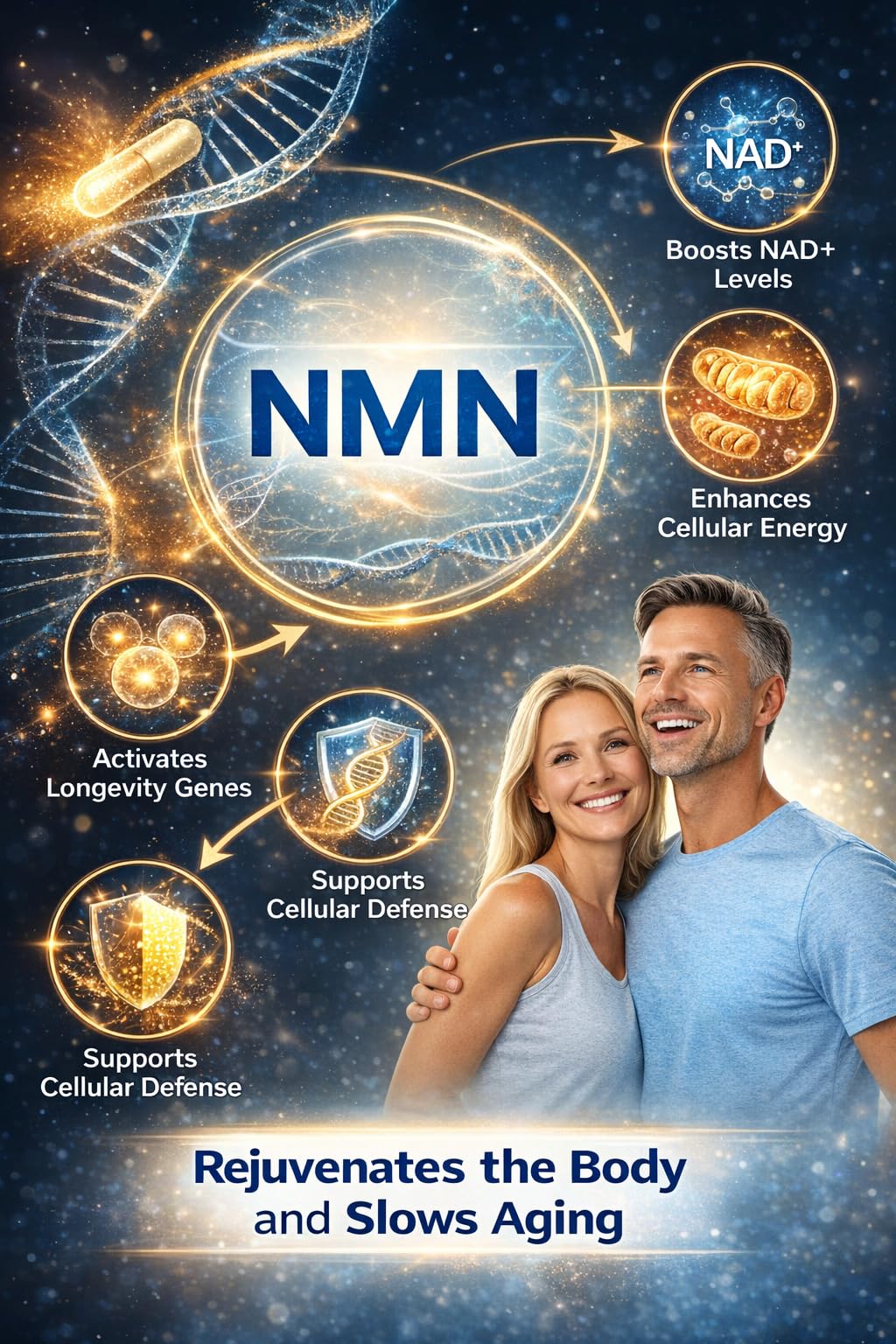 Precision NMN1000-1000 mg per Serving, 90 Capsules, 45 Grams Total Delayed Release Vegetarian Capsule, Nicotinamide Mononucleotide GenericAu supplements