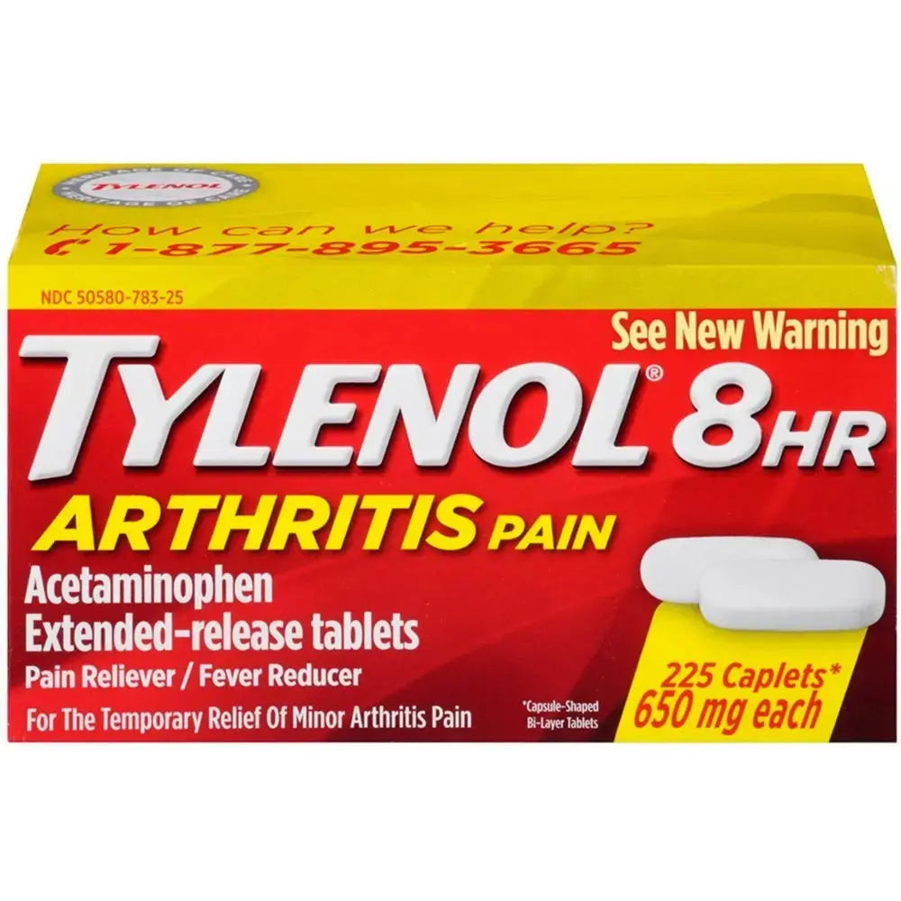 Tylenol 8 Hour Arthritis Pain Reliever Fever Reducer Extended Release Caplet, 225 Count TylenolAu supplements