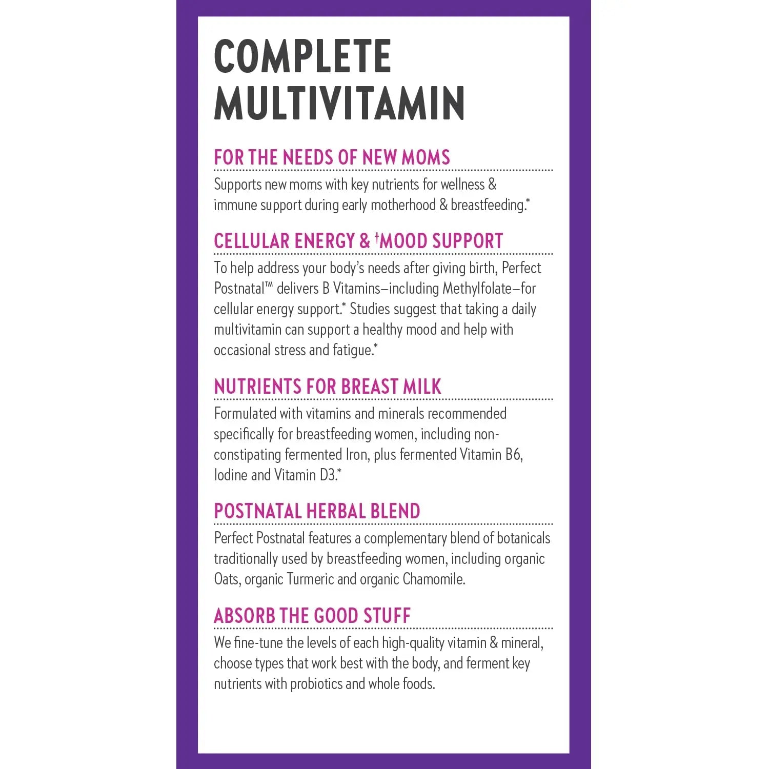 New Chapter, Postnatal Vitamins Lactation Supplement, Complete Multivitamin with Fermented Vitamin D3 + B Vitamins New ChapterAu supplements