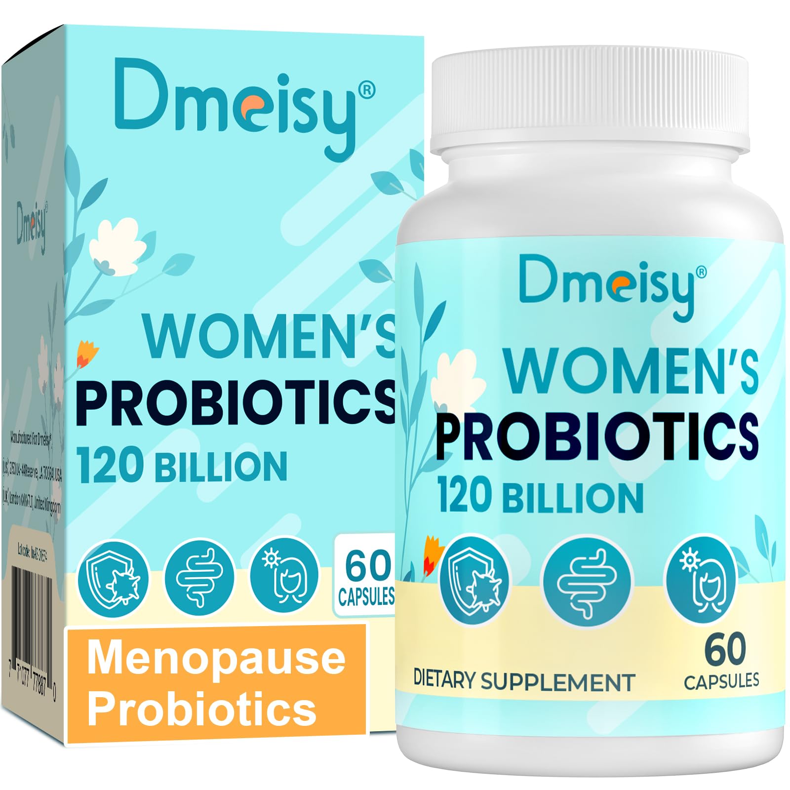 Dmeisy 120 Billion CFU Probiotic - Menopause Support Probiotics for Women, Natural Menopause DmeisyUS supplements