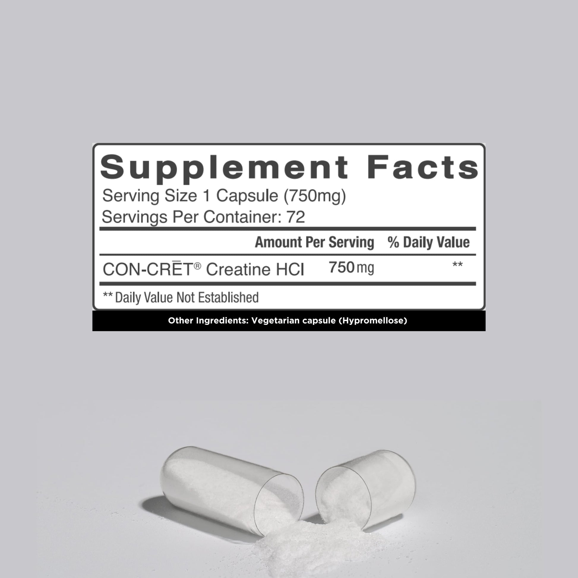 CON-CRET Creatine HCl for Brain Health Capsules – Clinically Tested Support for Memory, Focus, Concentration, Problem-Solving, Clarity, and Mood.* | Made in USA (60 Day Supply) CON-CRETAu supplements