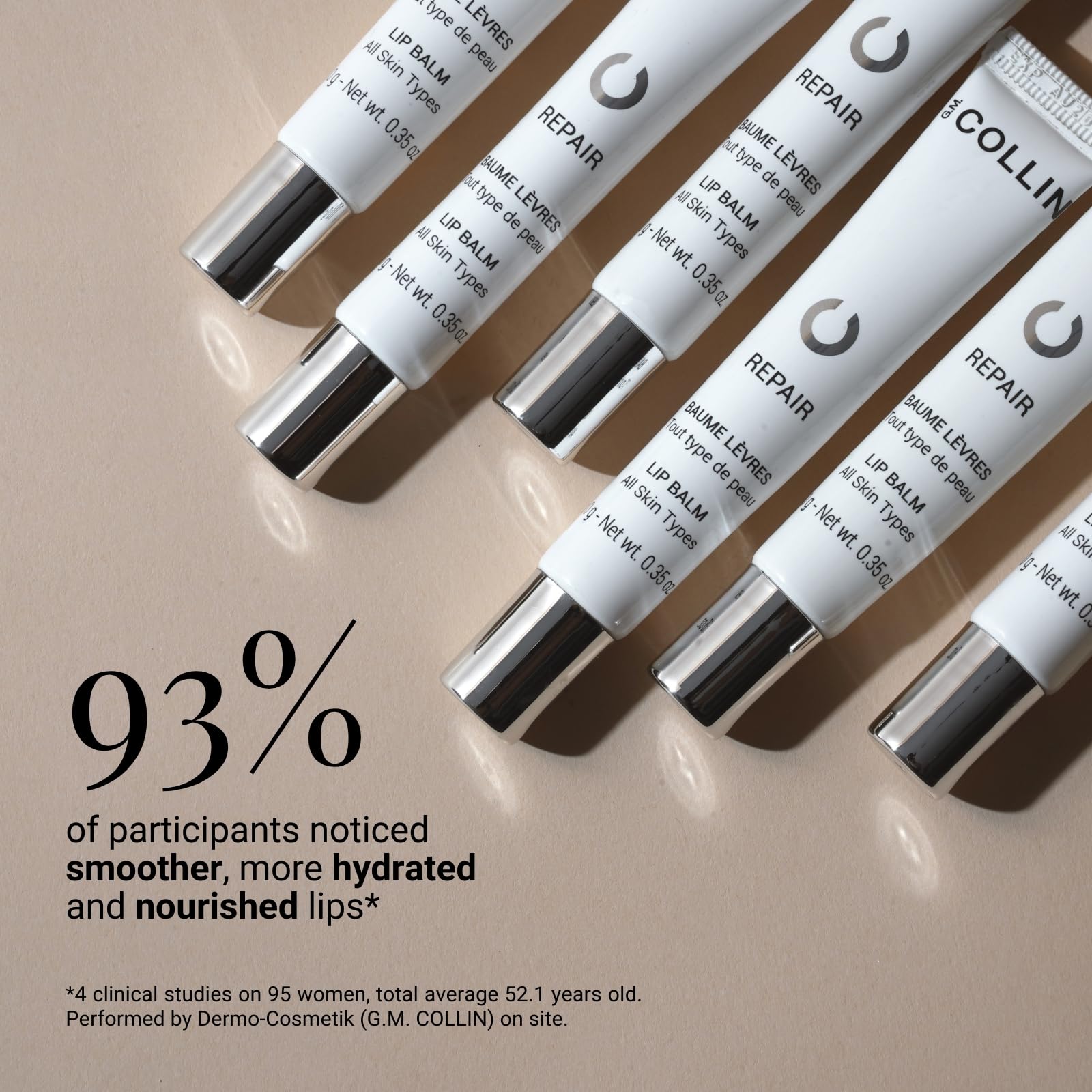 G.M. COLLIN Repair Lip Balm | Hydrating Treatment for Dry or Chapped Lips | Moisturizing Shea Butter to Soothe and Soften G.M. COLLINAu supplements