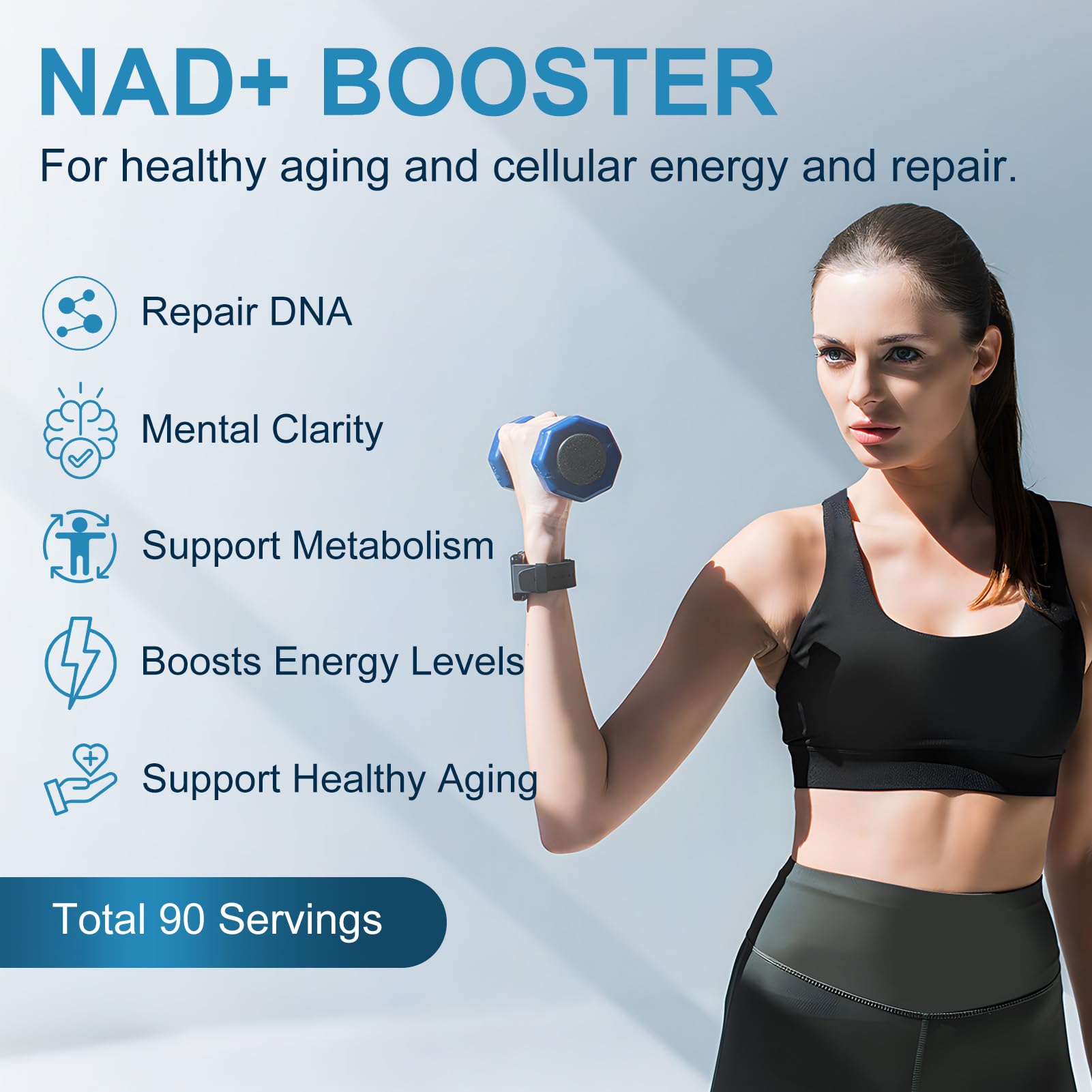 ETOVO NAD+ Supplement, 8525 mg Liposomal NAD Resveratrol Supplement for Women and Men with Coptisine Quercetin Curcumin Supports Cellular Health, Energy & Healthy Anti-Aging 180 Counts ETOVOAu supplements