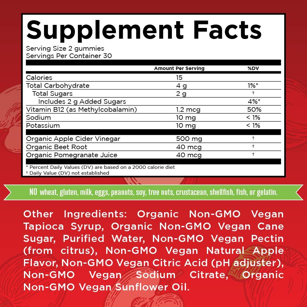 MaryRuth's Apple Cider Vinegar Gummies | ACV Gummies for Immune Support | Vegan MaryRuth OrganicsUS supplements