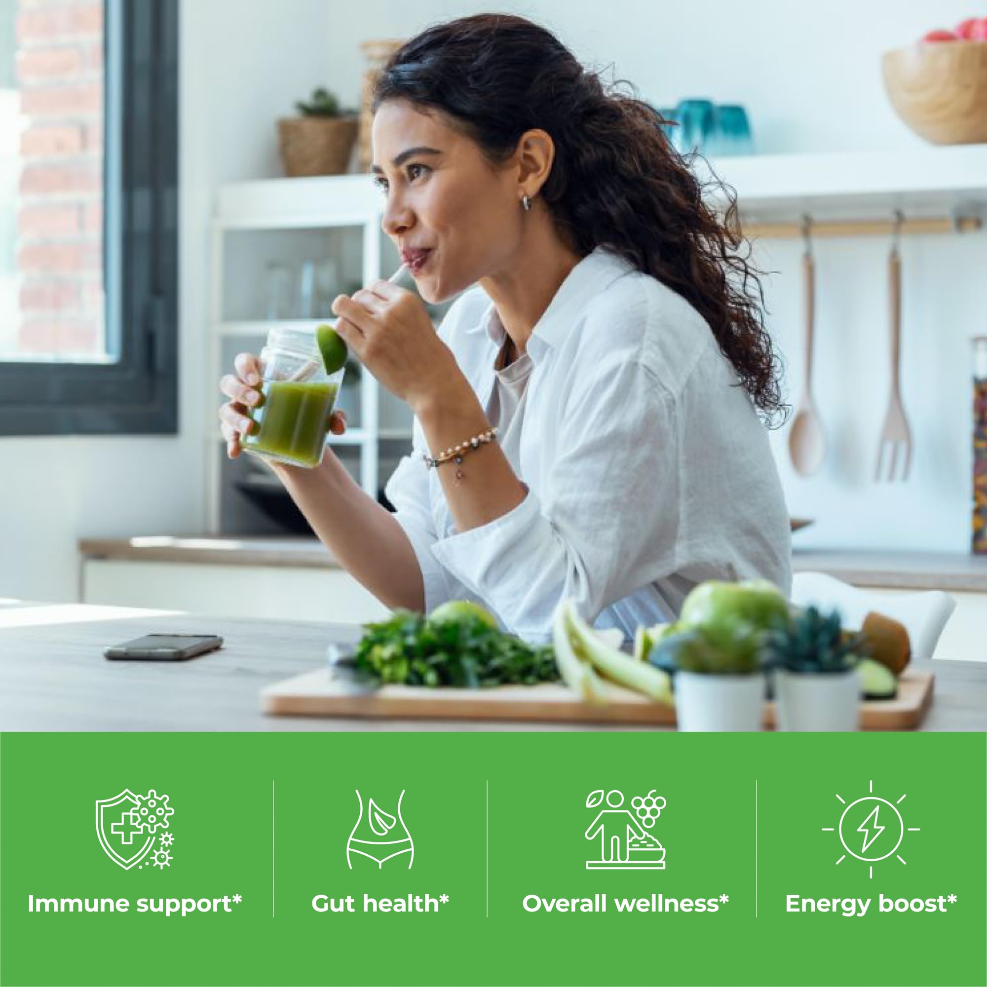 Paradise, ORAC Energy Greens Powder Extract, Super Antioxidants, Probiotics for Gut Health & Digestion, Vitamin C for Immunity, with Spirulina & Chlorella, Non-GMO, Gluten Free, 30 Servings Paradise HerbsAu supplements