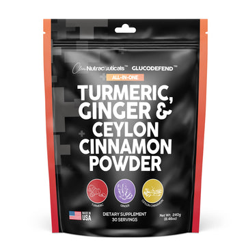 3in1 Turmeric Curcumin Ginger Root & Ceylon Cinnamon Powder Suppleme Clean NutraceuticalsUS supplements