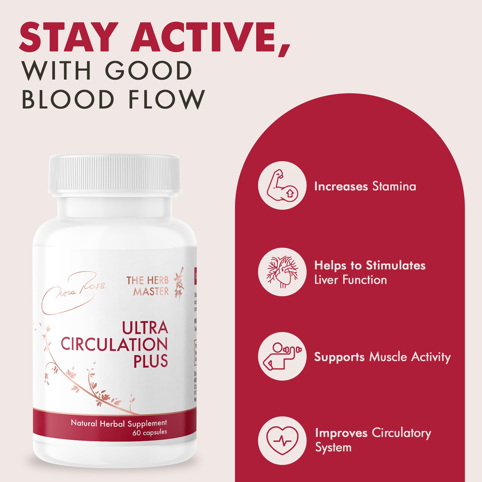 Nora Ross Ultra Circulation Supplements – Healthy Nitric Oxide Supplements for Men & Women – Healthy Heart and Blood Flow Support – Nitric Oxide Booster Supplement – 60 Capsules Nora Ross, Inc.Au supplements