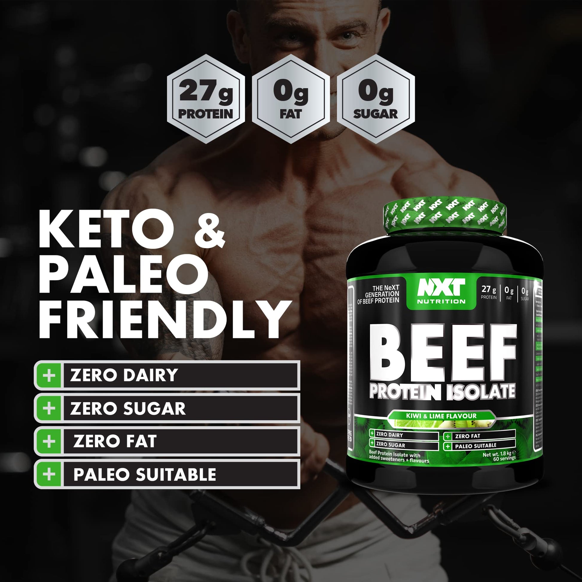 NXT Nutrition Beef Protein Isolate Powder - Protein Powder High in Natural Amino Acids NXT NutritionAu supplements