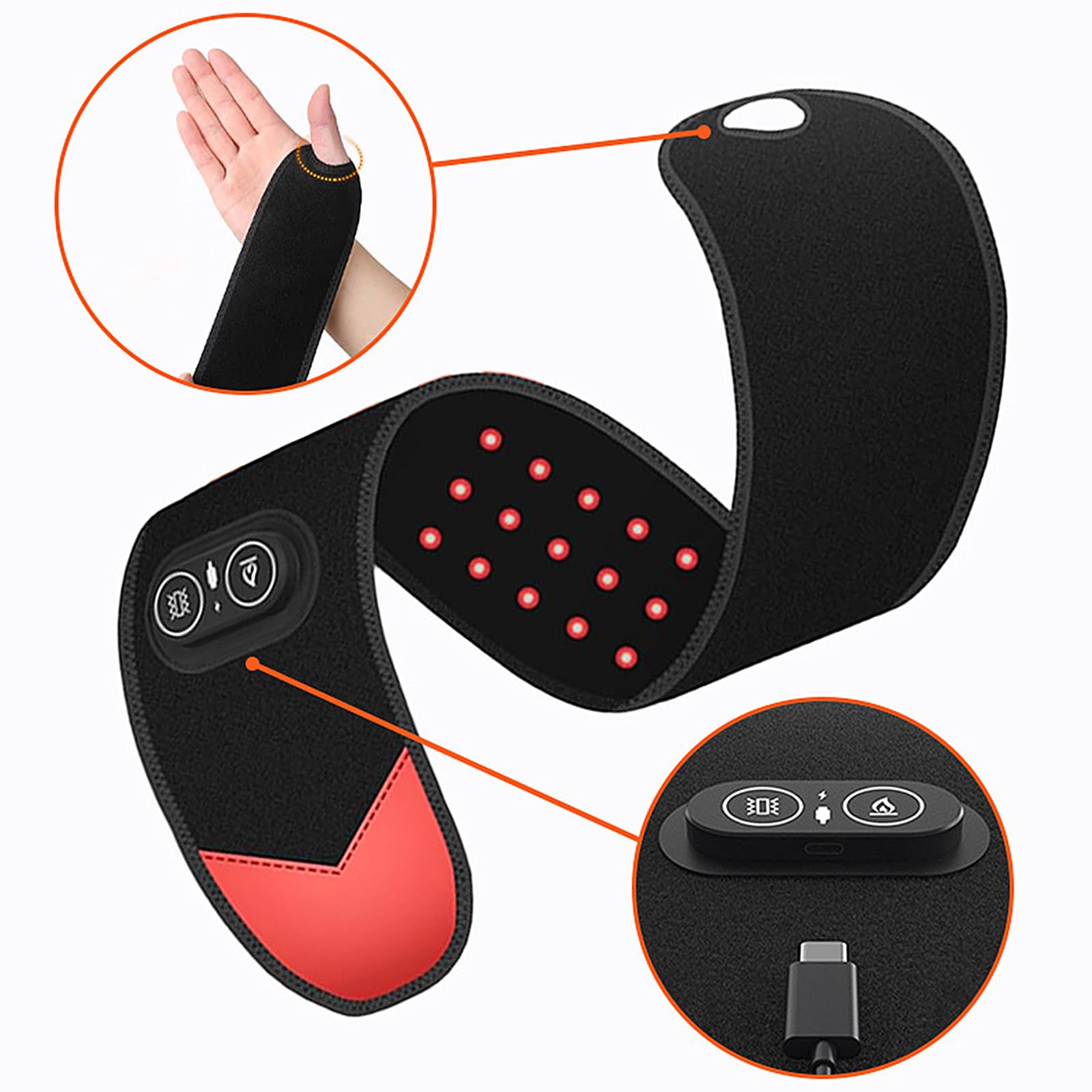 ZMHWANY Rechargeable Cordless Wrist Massager with Heat and Compression, 3000mAh Battery for Arthritis Carpal Tunnel Pain Relief, Wireless Heating Pad Ideal for Seniors ZMHWANYAu supplements