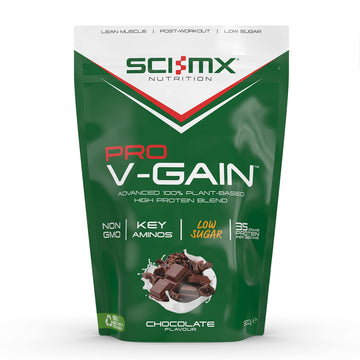 SCI-MX Pro V Gain 100% Plant Based Vegan Protein Formula With No Added Sugar - Chocolate Flavour - 900g - 20 SERVINGS SCI-MXAu supplements