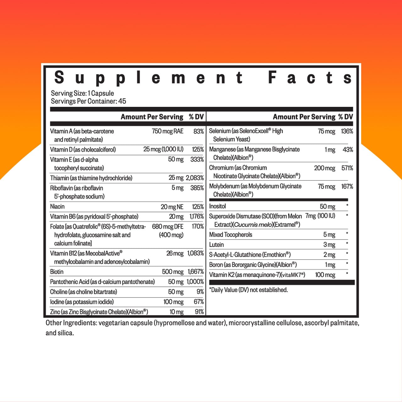 Seeking Health Multivitamin One - Supplement with Zinc, Vitamin B12, & Vitamin A - Magnesium-Free Formula Seeking HealthAu supplements