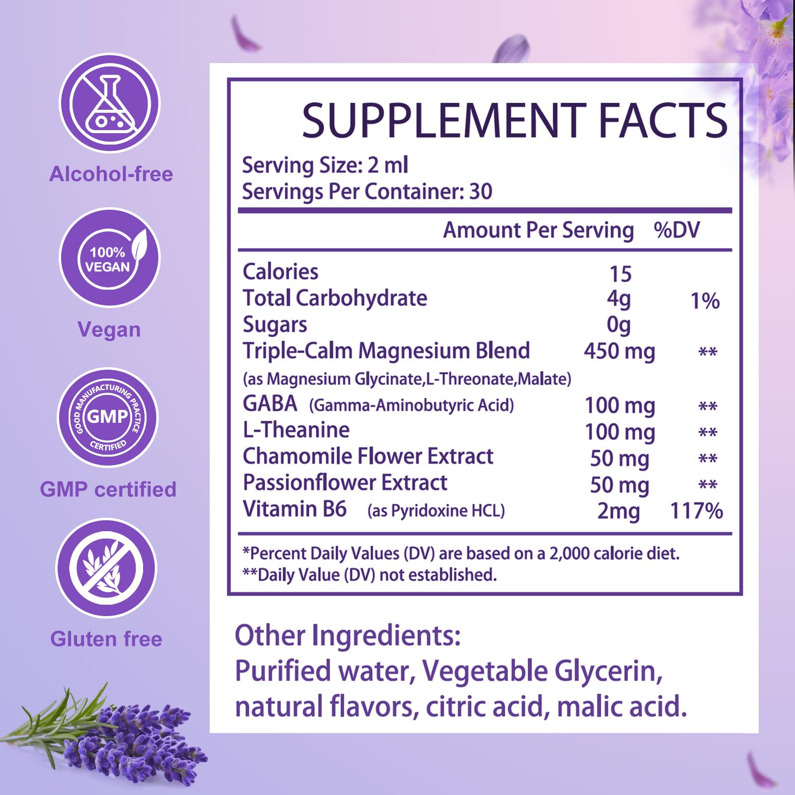 Magnesium Glycinate Liquid Drops for Women & Men, Triple Calm Magnesium Complex Supplement with L-Threonate, Malate, L-Theanine for Kids Adults Calm, Sleep & Mood, Sugar-Free, Natural Flavor, 2 fl oz loiomayAu supplements