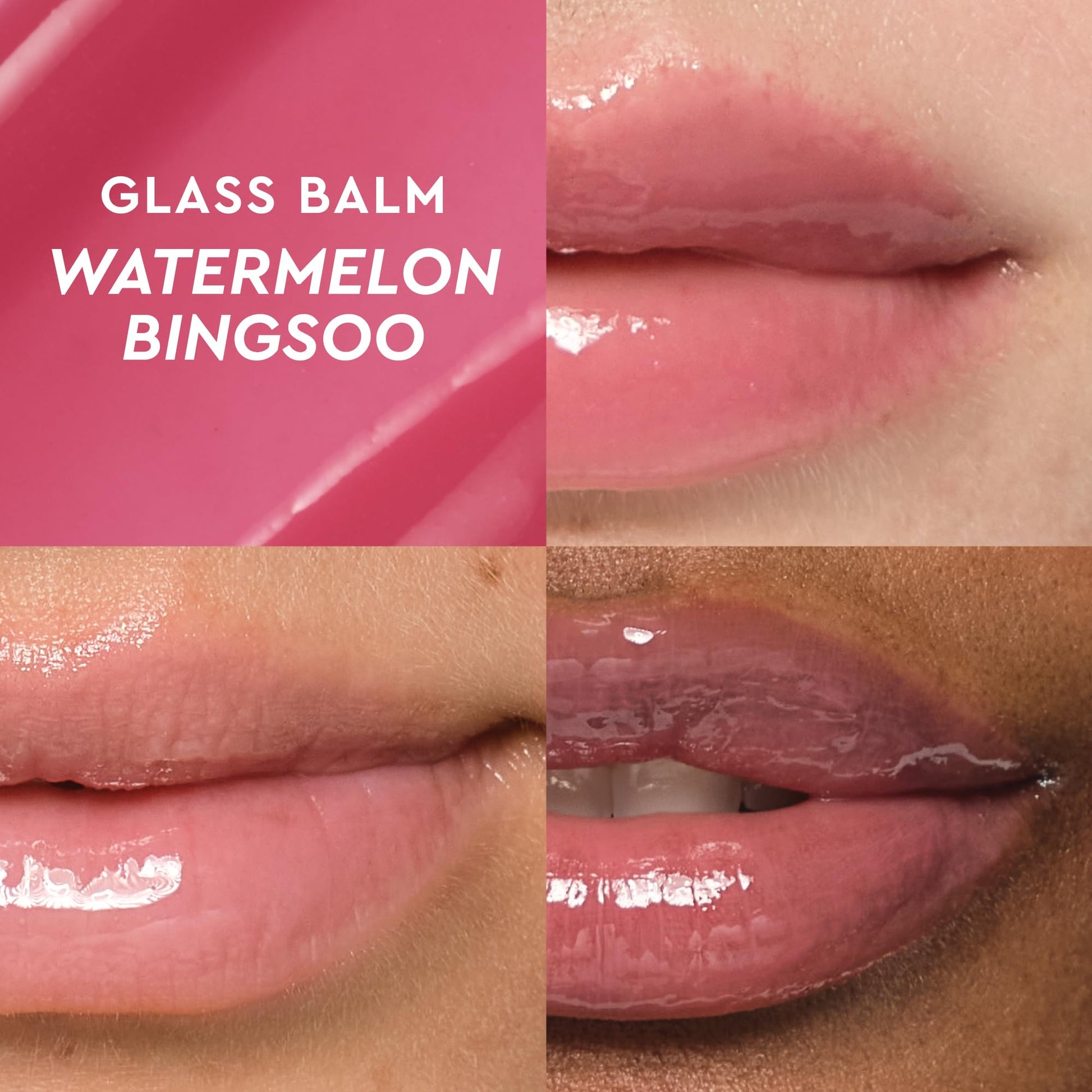 Glow Recipe Glass Balm Lip Treatment - 12Hr Hydrating Lip Balm & Moisturizer with Hyaluronic Acid to Smooth, Plump & Protect from Dryness - Sheer Soft Pink Tint, Watermelon Bingsoo (15 ml) Glow RecipeAu supplements