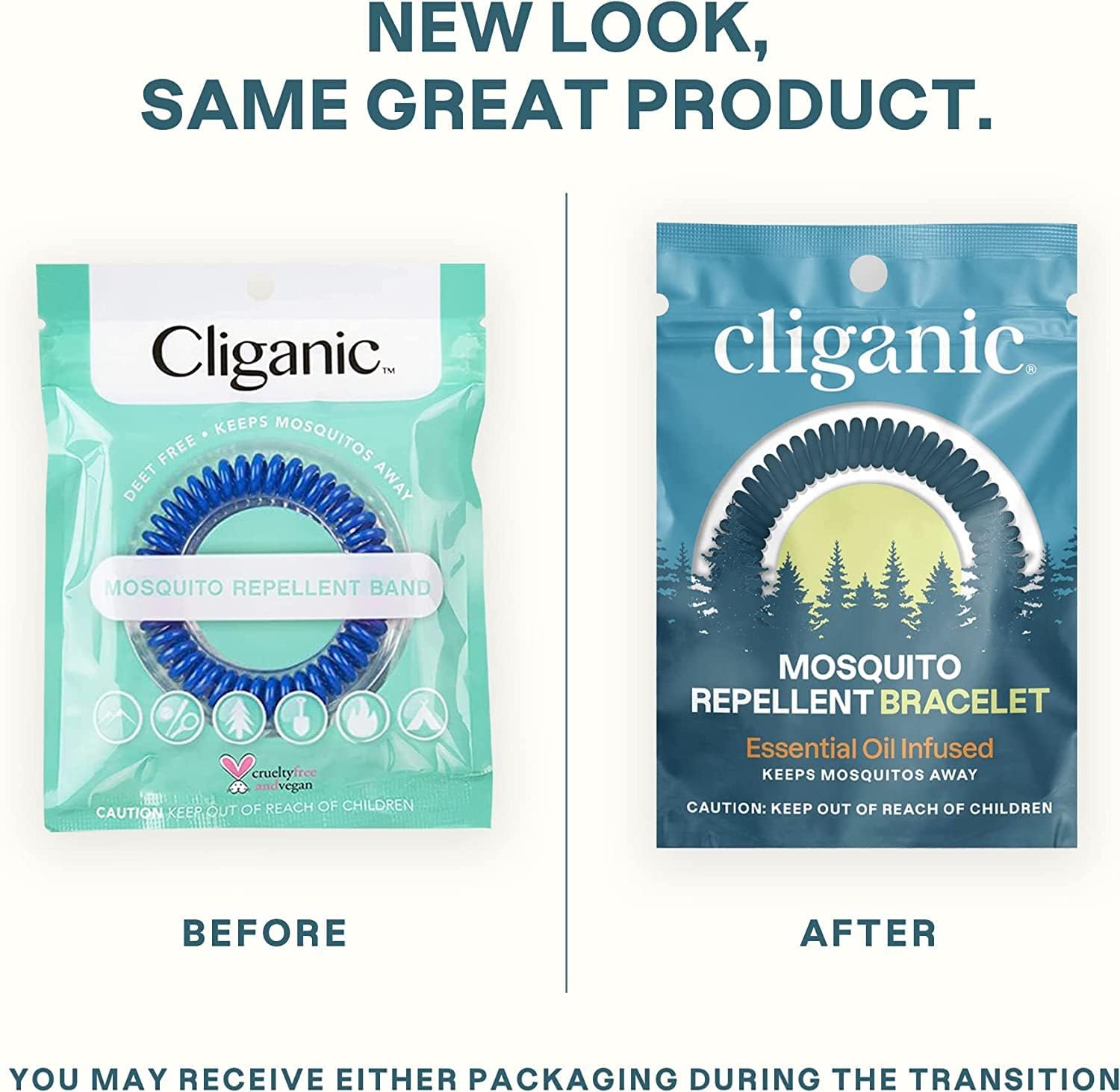 Cliganic 10 Pack Mosquito Repellent Bracelets, DEET-Free Bands, Individuall CliganicAu supplements