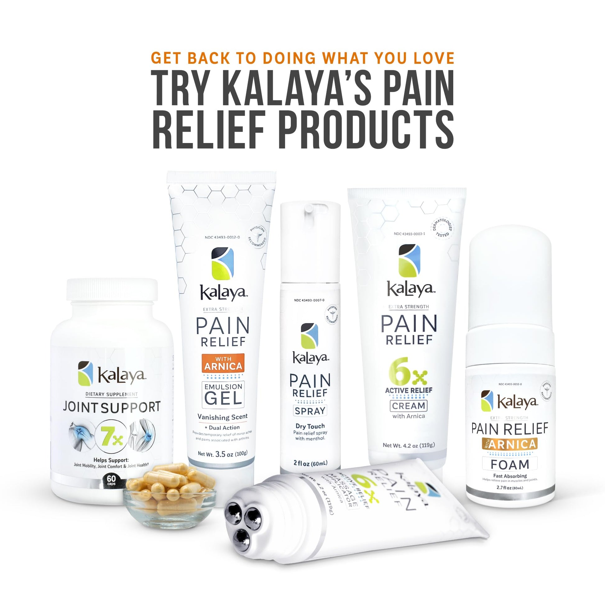 Kalaya Extra Strength Pain Relief Gel with Arnica -Fast Acting, Long Lasting, Vanishing Scent, medically formulated for Arthritis, Joints, Muscle, Back, Neck, Shoulder, Hand and Knee Pain Kalaya NaturalsAu supplements