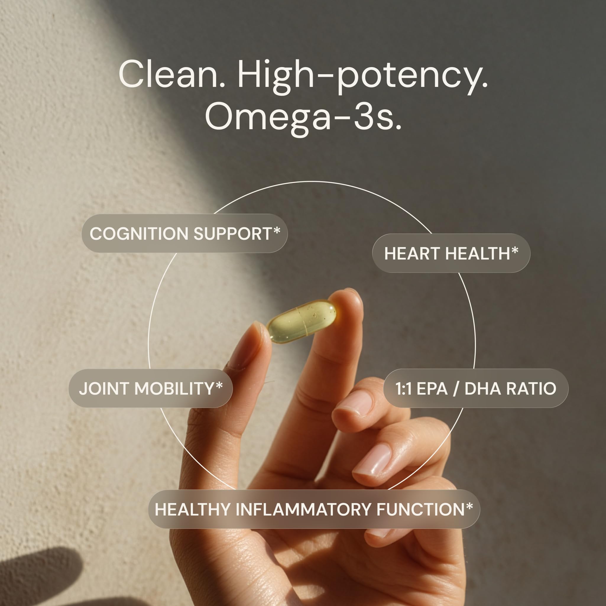 Blueprint Bryan Johnson Omega-3 - Vegan Algae Omega 3 Supplement with EPA/DHA - 800mg Plant-Based for Brain, Heart & Joint Support - High Absorption Triglyceride Form - 1:1 EPA/DHA Blueprint Bryan JohnsonAu supplements