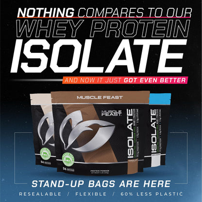 Muscle Feast Grass-Fed Whey Protein Isolate, All Natural Hormone Free Pasture Raised Muscle FeastUS supplements