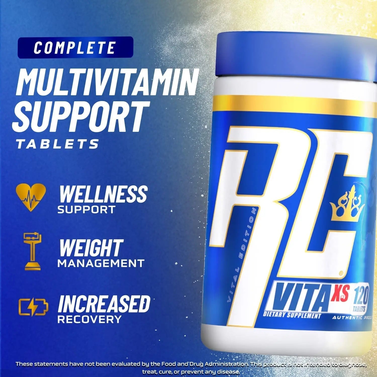 Ronnie Coleman Signature Series Vita XS Multivitamin for Men and Women, Daily Nutritional Support with B Vitamins and Minerals Ronnie Coleman Signature SeriesAu supplements