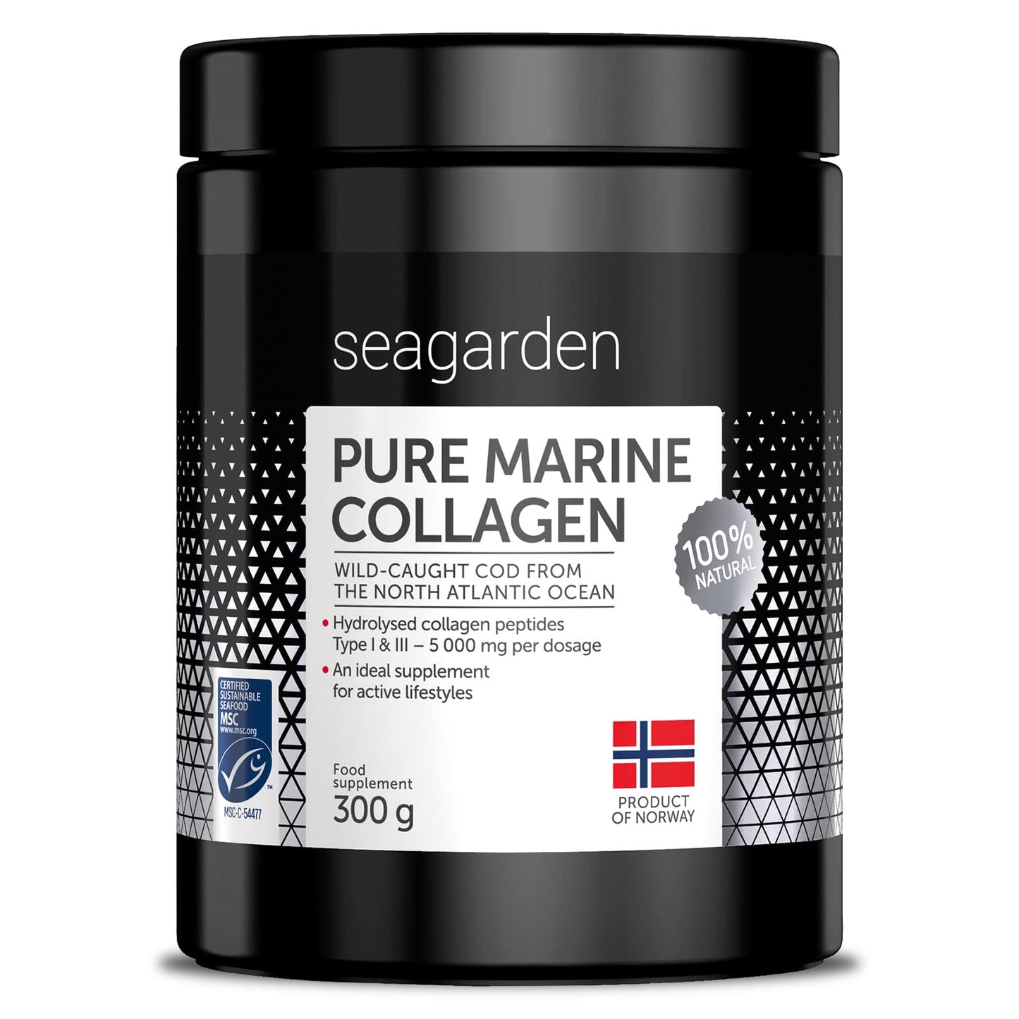 Seagarden Pure Marine Collagen Powder (Type I & III) | Wild-Caught Arctic Cod SEAGARDENUS supplements
