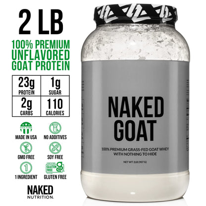 NAKED nutrition Naked Goat - Pasture Fed Goat Whey Protein Powder from Small-Herd NAKEDUS supplements