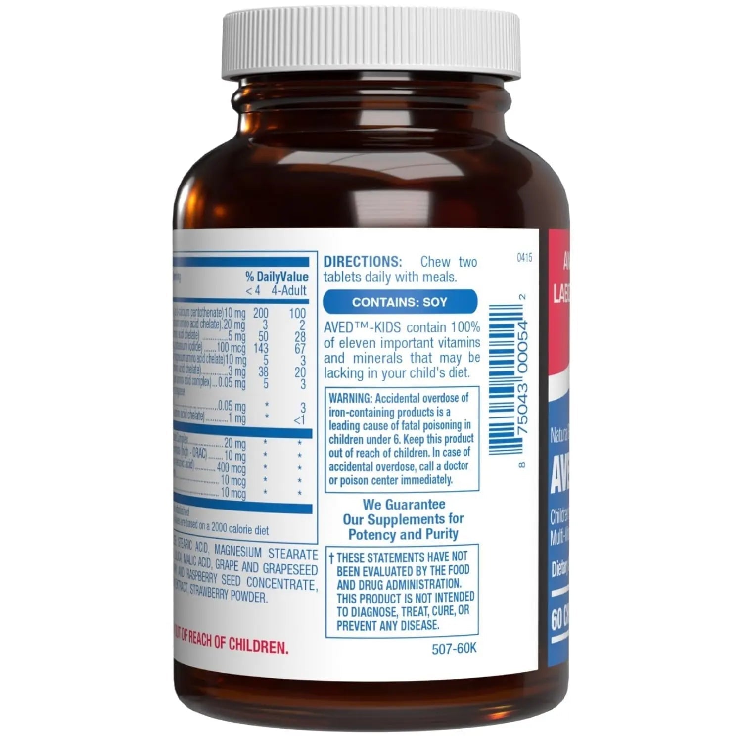25-in-1 Kids Chewable Multivitamin - Clinically Formulated Kids Multivitamin with Iron Magnesium Vitamins A B Complex C D E Antioxidant Rich Fruit Extracts & More Anabolic LaboratoriesAu supplements