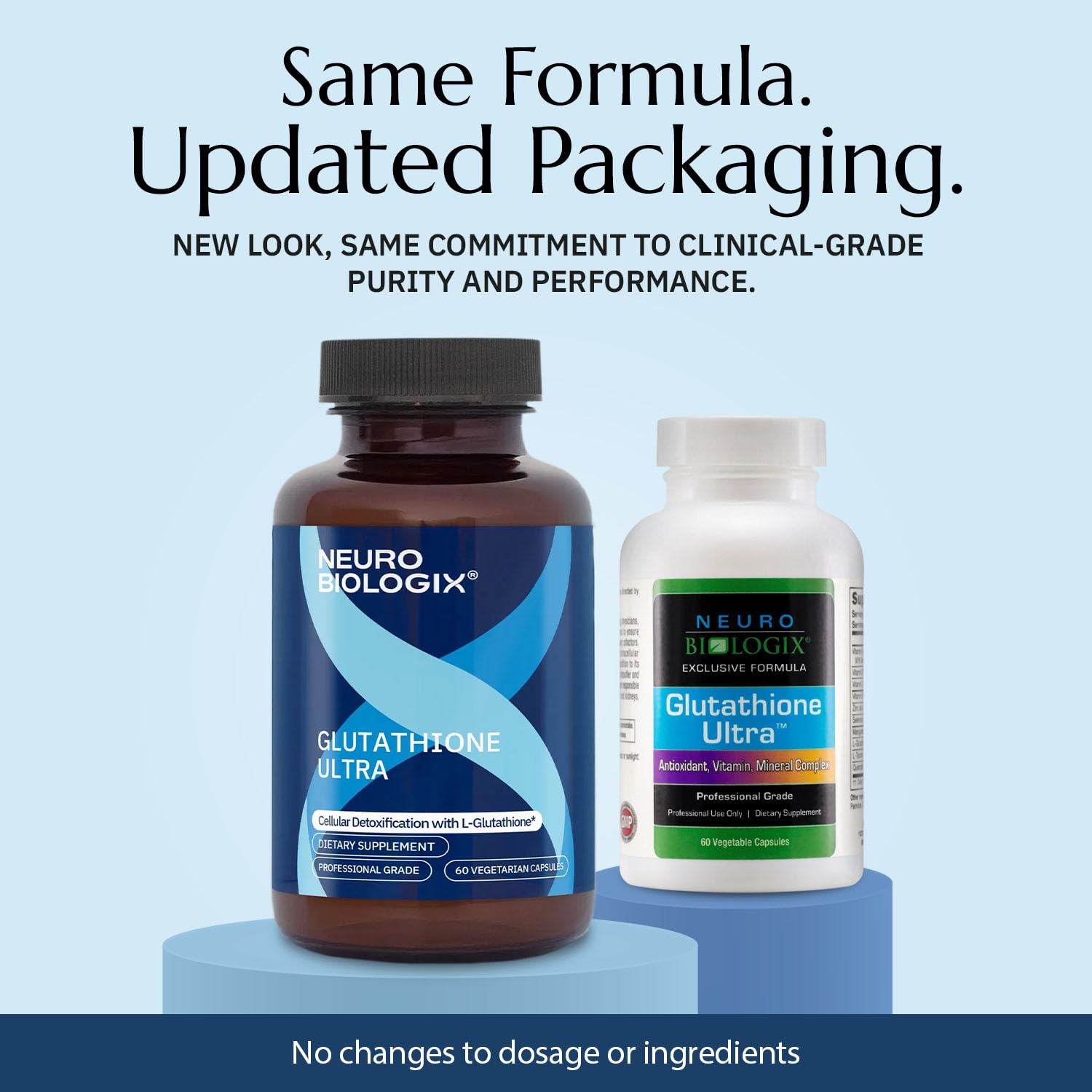 Neurobiologix Glutathione Ultra, L-Glutathione Antioxidant Complex with Vitamin C, A, B2, B6, Zinc, Selenium, Manganese, Taurine & Quercetin for Cellular Health, Gluten Free, 60 Vegetarian Capsules NeurobiologixAu supplements