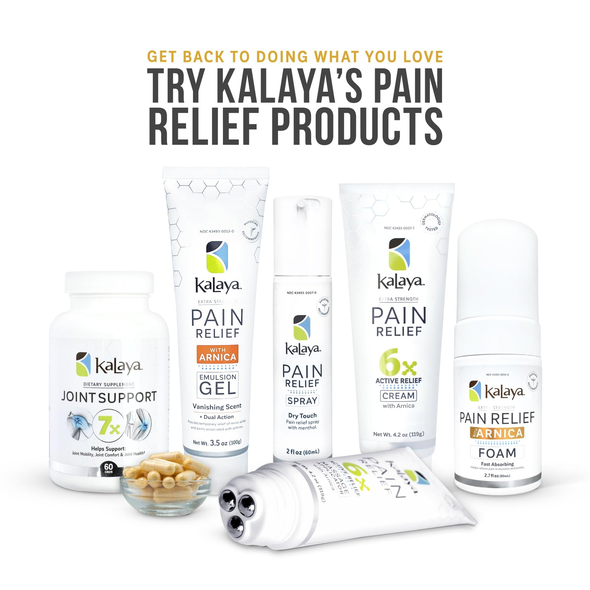 Kalaya Naturals Extra Strength Pain Relief Foam with Arnica - Supports Pain Relief in Muscle & Joints (2.7 Ounces) Kalaya NaturalsAu supplements
