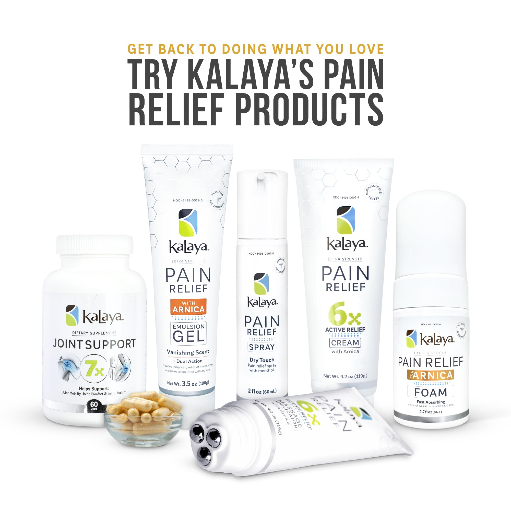 Kalaya Naturals Extra Strength Pain Relief Foam with Arnica - Supports Pain Relief in Muscle & Joints (2.7 Ounces) Kalaya NaturalsAu supplements