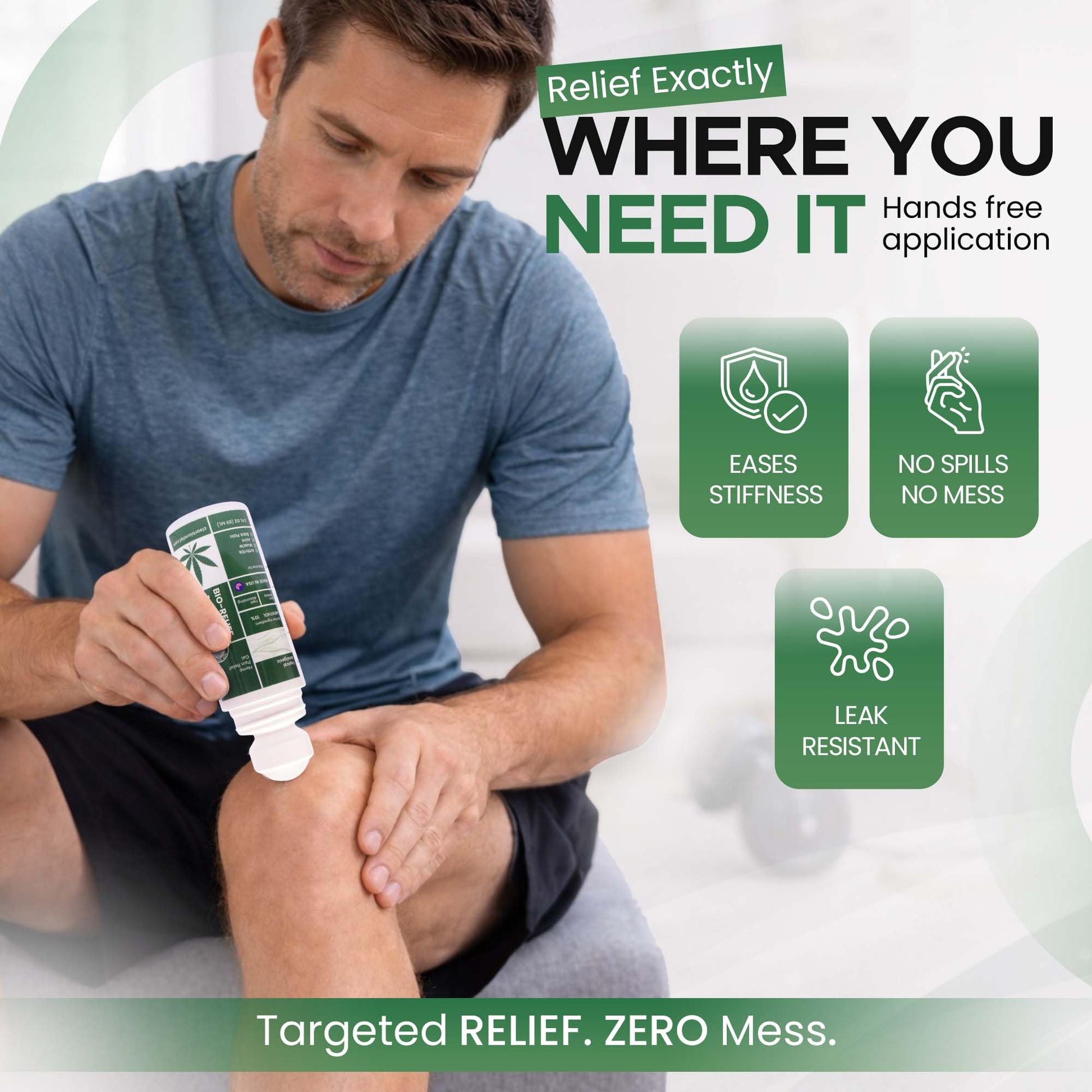 BIO-RELIEF Fast-Acting Hemp Pain Relief Roll On - Highly Effective, Cool & Topical Pain Relief Extra Strength for Arthritis, Muscle, Joint & Back – Easy Roll On Maximum Strength Scientific Solutions GlobalAu supplements