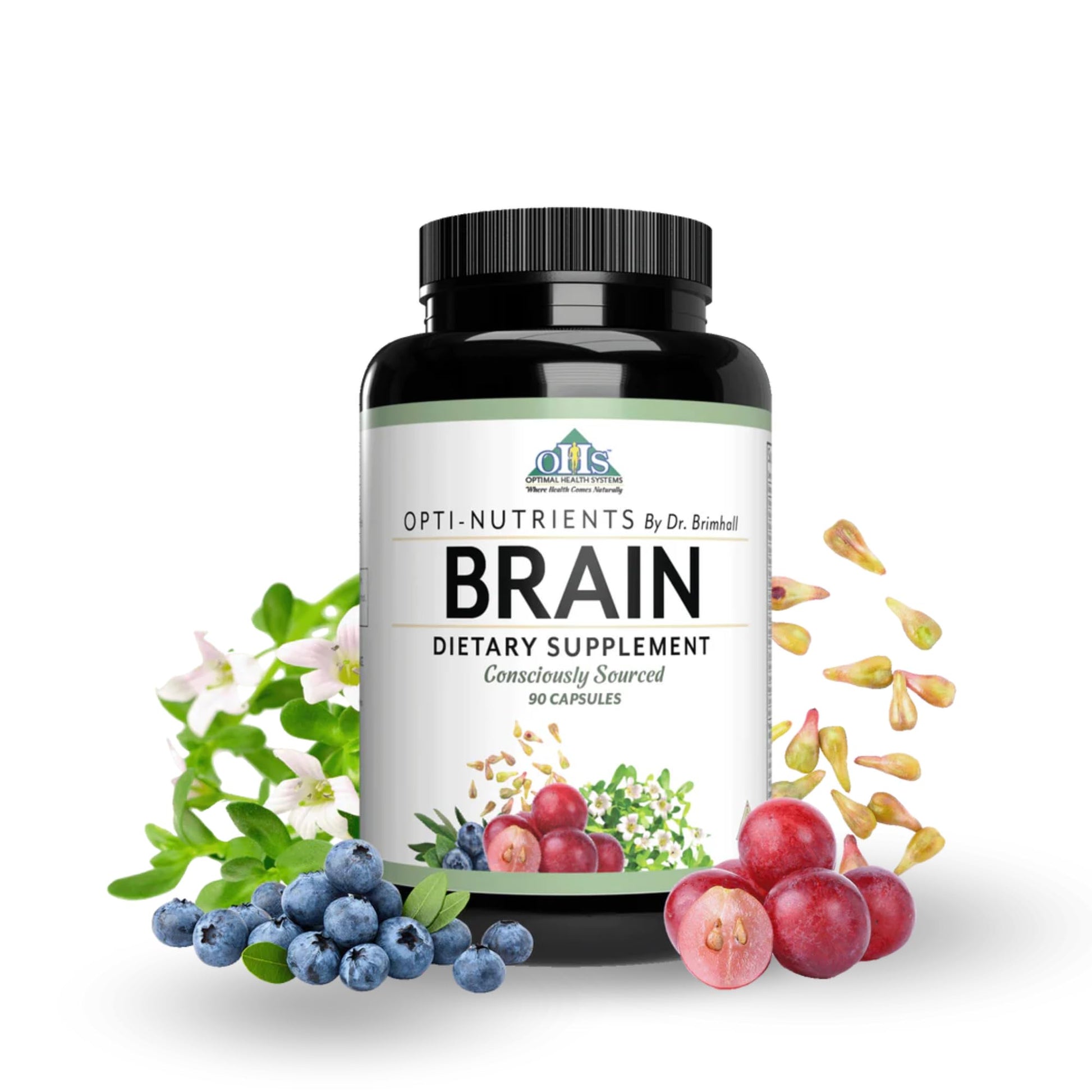 Optimal Health Systems Brain | Most Comprehensive Nootropic + Enzyme Delivery | 700 mg Scientific Neuroenhancment Blend | Boost Mood, Memory & Focus | 90 Capsules Optimal Health SystemsAu supplements