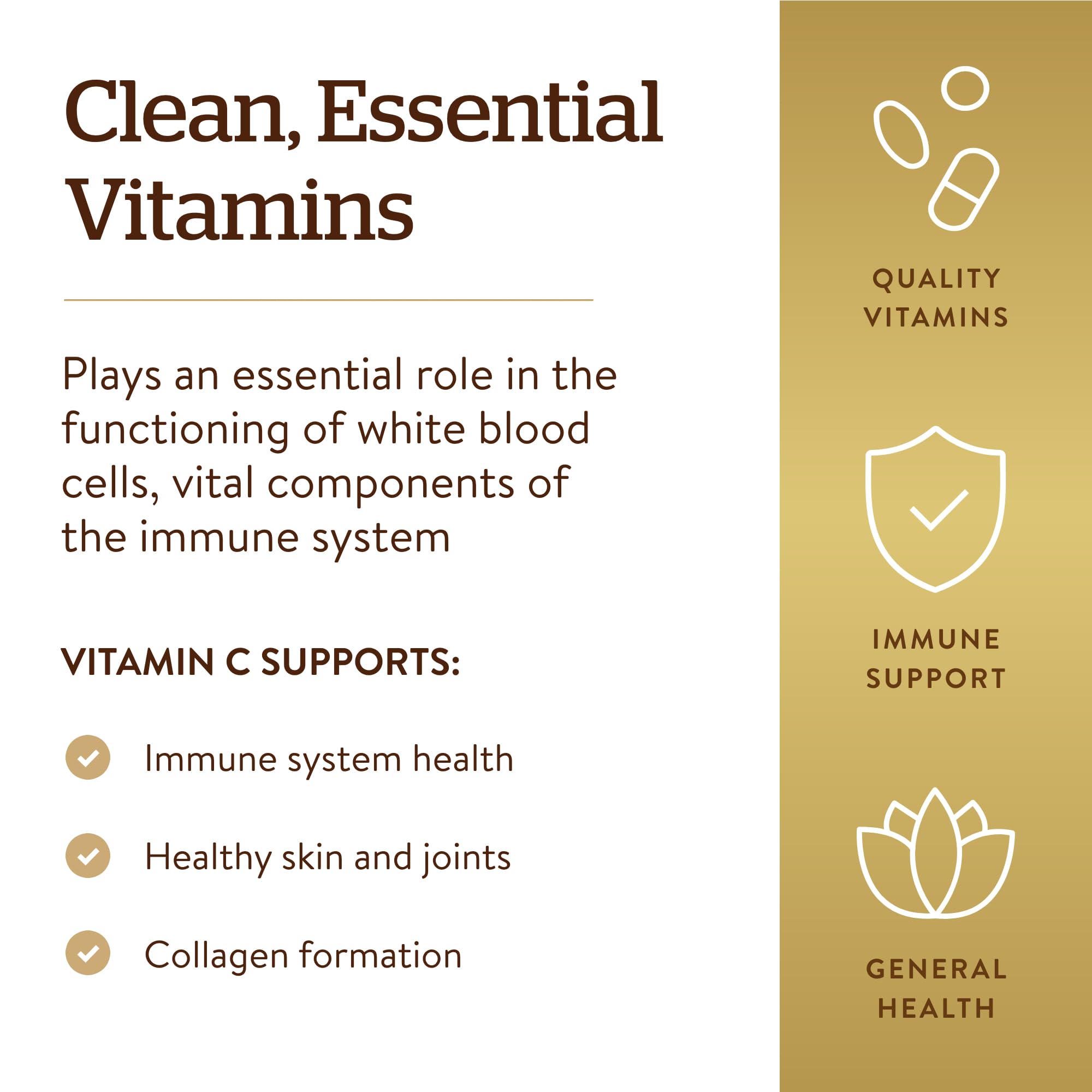 Solgar Vitamin C 1000mg - Healthy Immune System - Helps Fight Free Radicals - Vegan SOLGARUS supplements