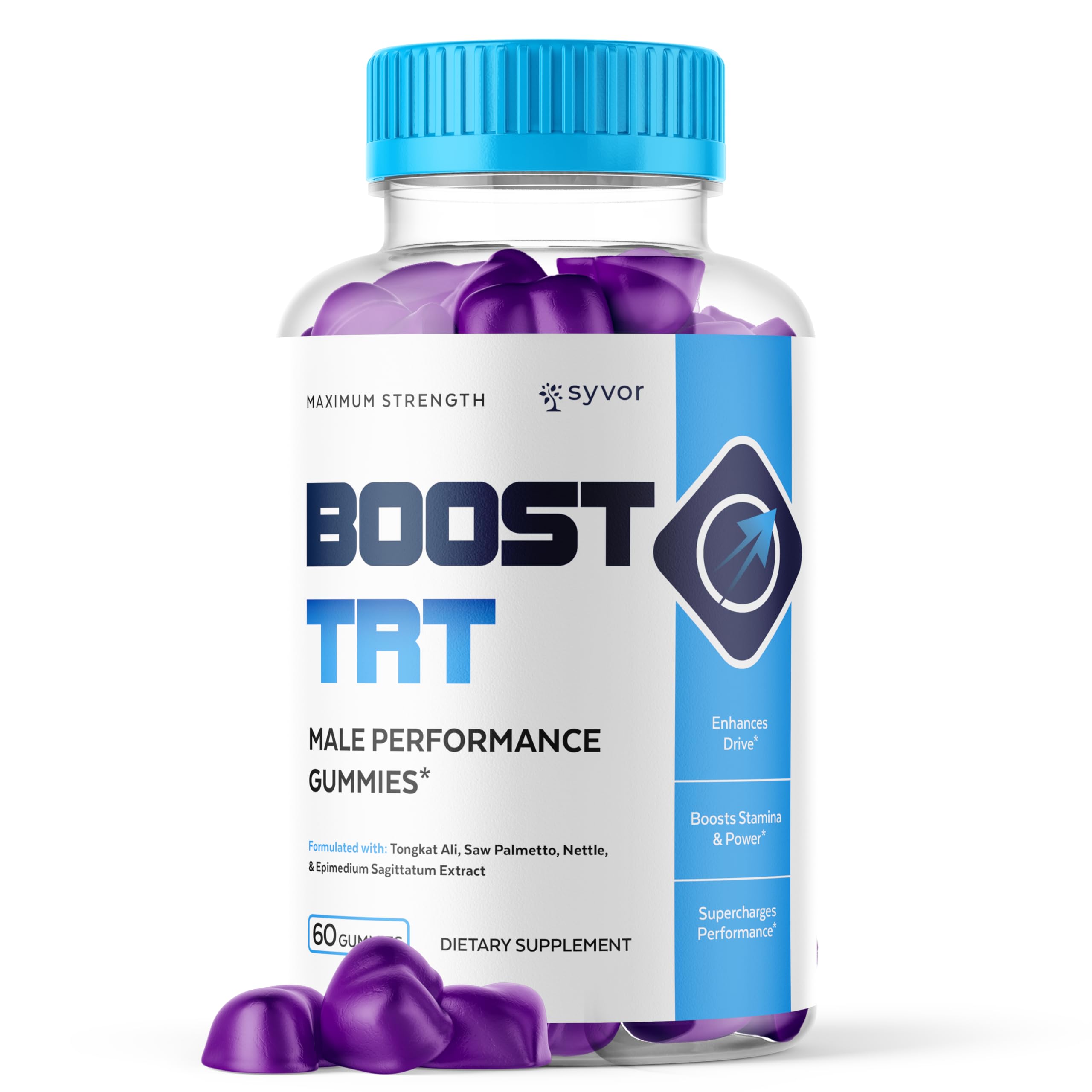 Boost TRT Gummies for Men, Official Boost TRT Male Performance Gummys with Natural Ingredients, Advanced BoostTRT Men's Gummy Supplement with Maximum Strength Premium Vitamins (60 Gummies) SyvorAu supplements