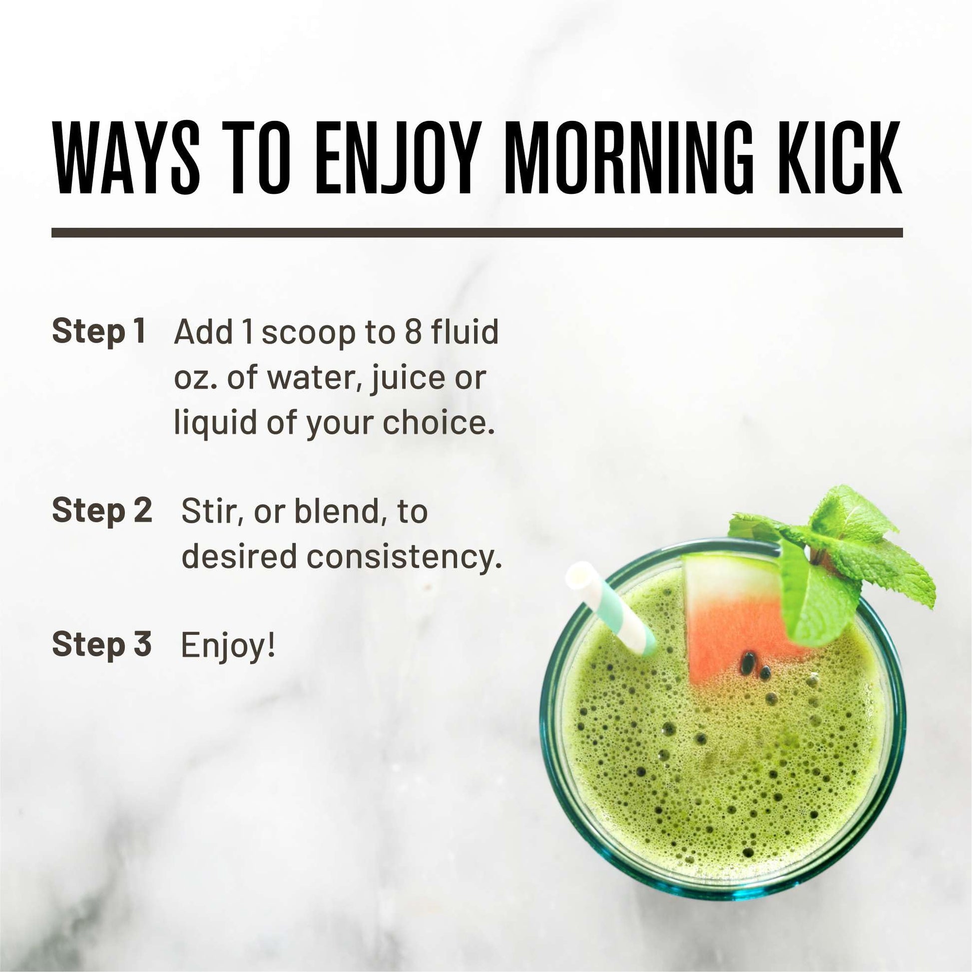 ROUNDHOUSE PROVISION Morning Kick, Powder Supplement for Healthy Digestion, Energy Levels, and Overall Wellness, 30 Servings (9.1 Ounce (Pack of 1), Watermelon Mint) ROUNDHOUSE PROVISIONAu supplements
