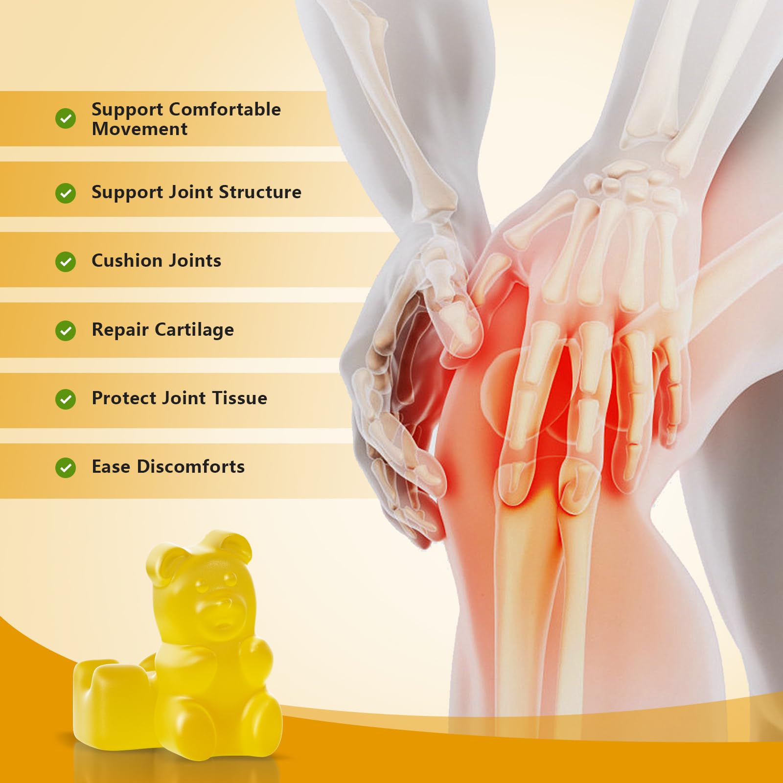 Sugar Free Glucosamine Chondroitin Gummies, Extra Strength 1500mg Glucosamine UPNEUTRIAu supplements