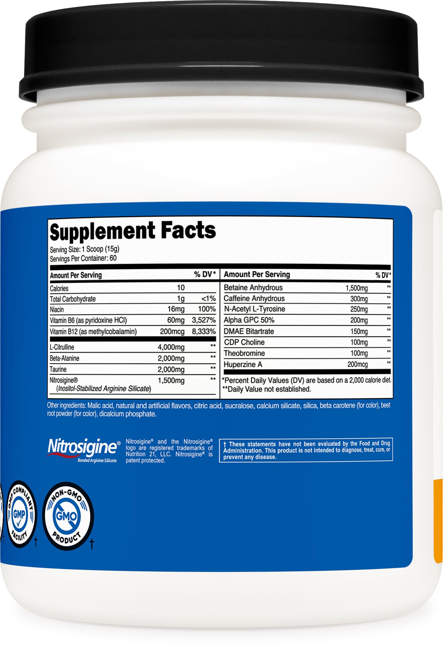 Nutricost Pre-X Xtreme PreWorkout Powder Complex, Peach Mango, 60 Servings, Vegetarian NutricostAu supplements