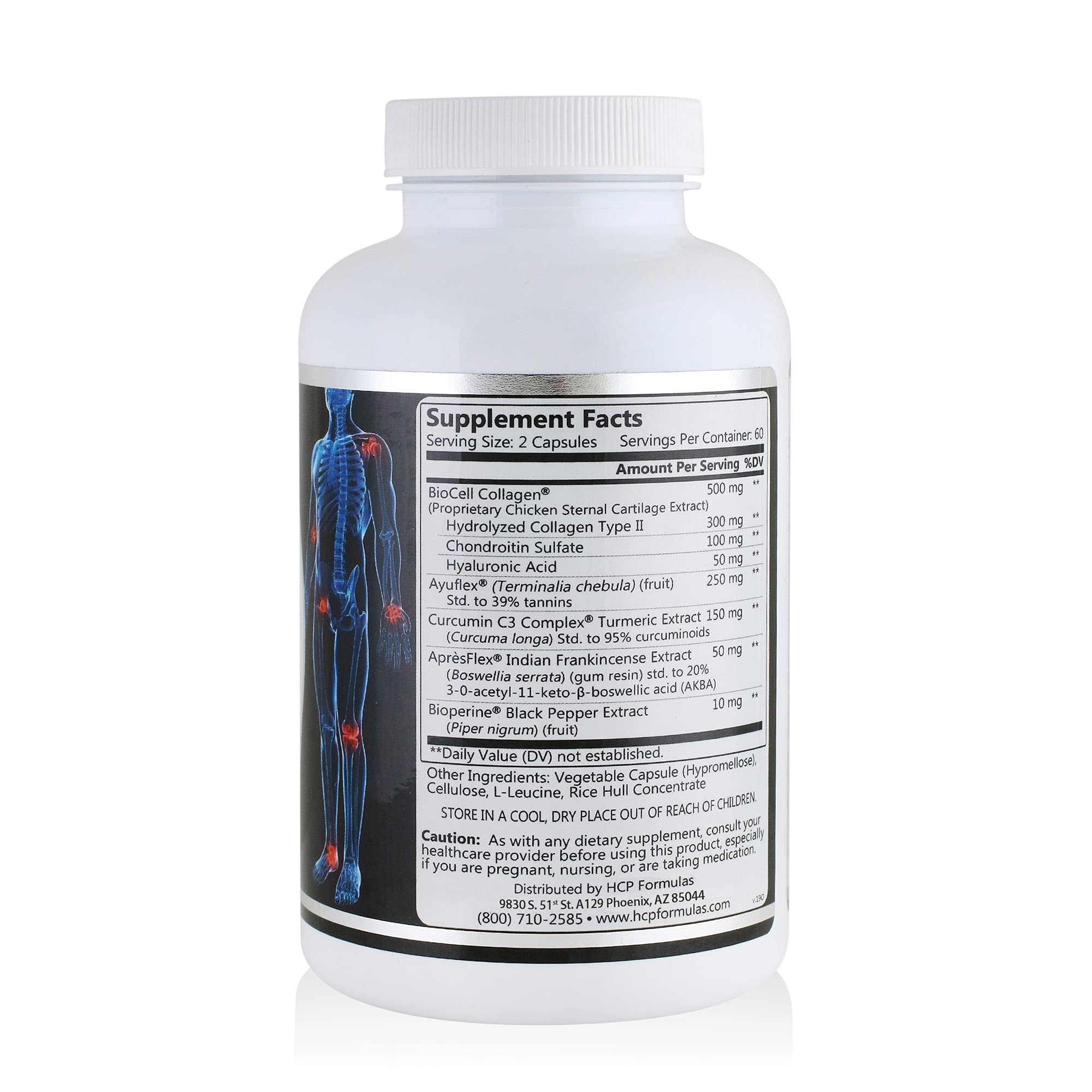 HCP Formulas - Synovera - Joint Support Complex with Turmeric Extract & Collagen - Mobility & Flexibility - Healthy Joints, Tendon, Ligament, and Synovial Tissue - Dietary Supplement - 120 Caps HCP FormulasAu supplements