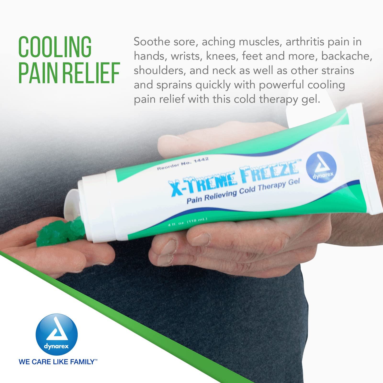 Dynarex X-treme Freeze Pain Relieving Cold Therapy Gel 4oz. Tube 1442 DynarexAu supplements